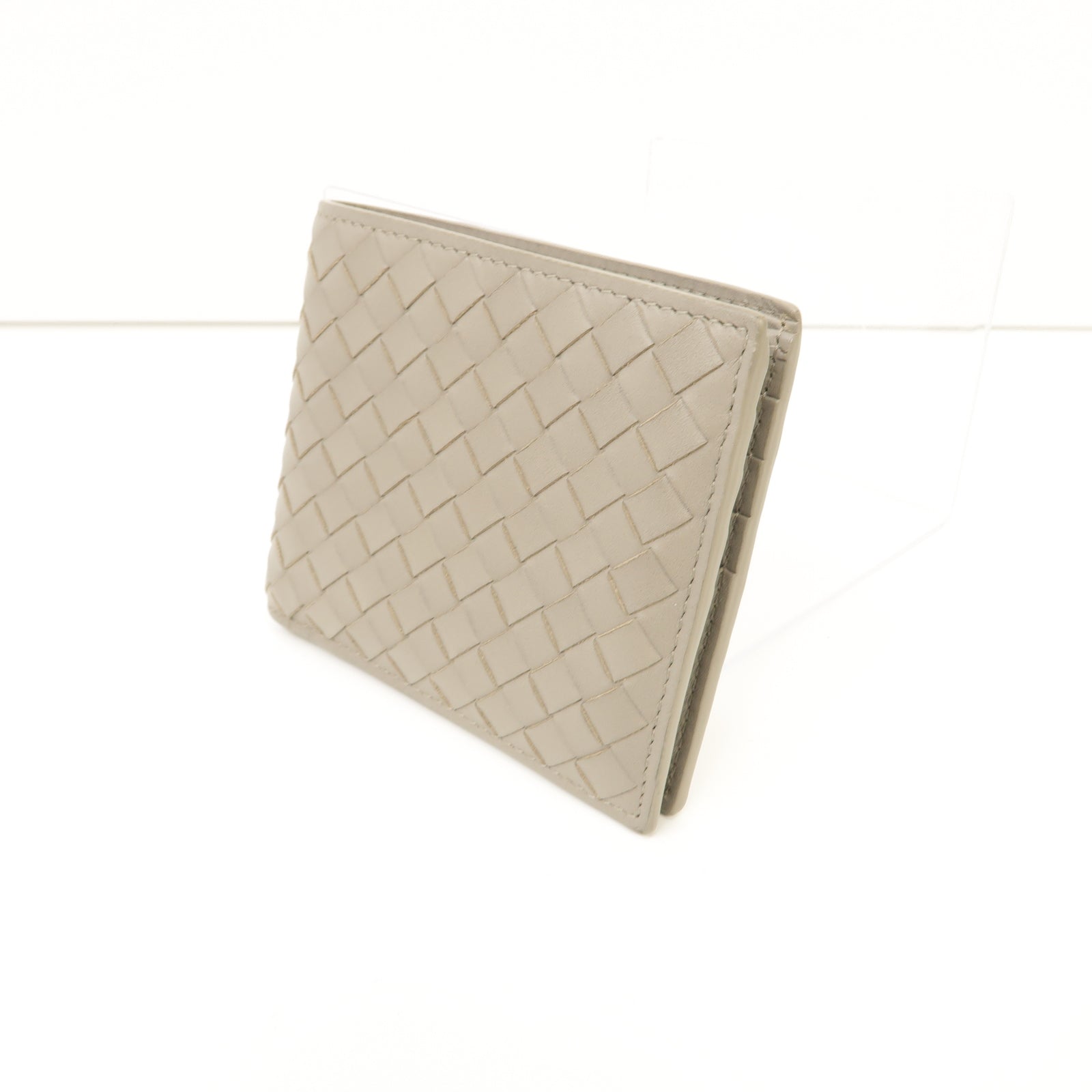 BOTTEGA VENETA 【激減優惠】織紋皮革Wallet錢包灰色