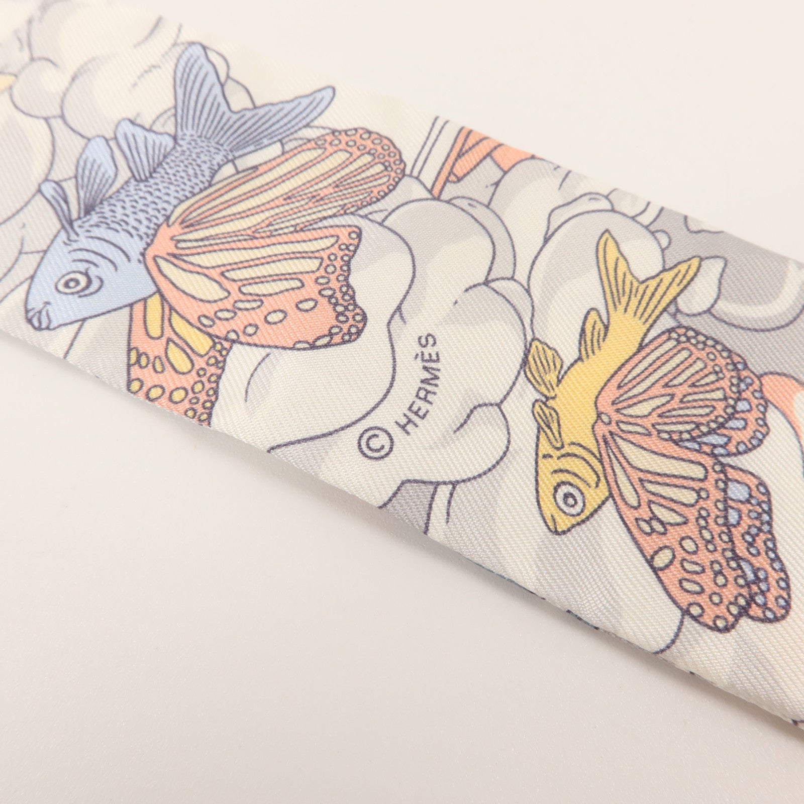 HERMES 絲質Twilly絲巾