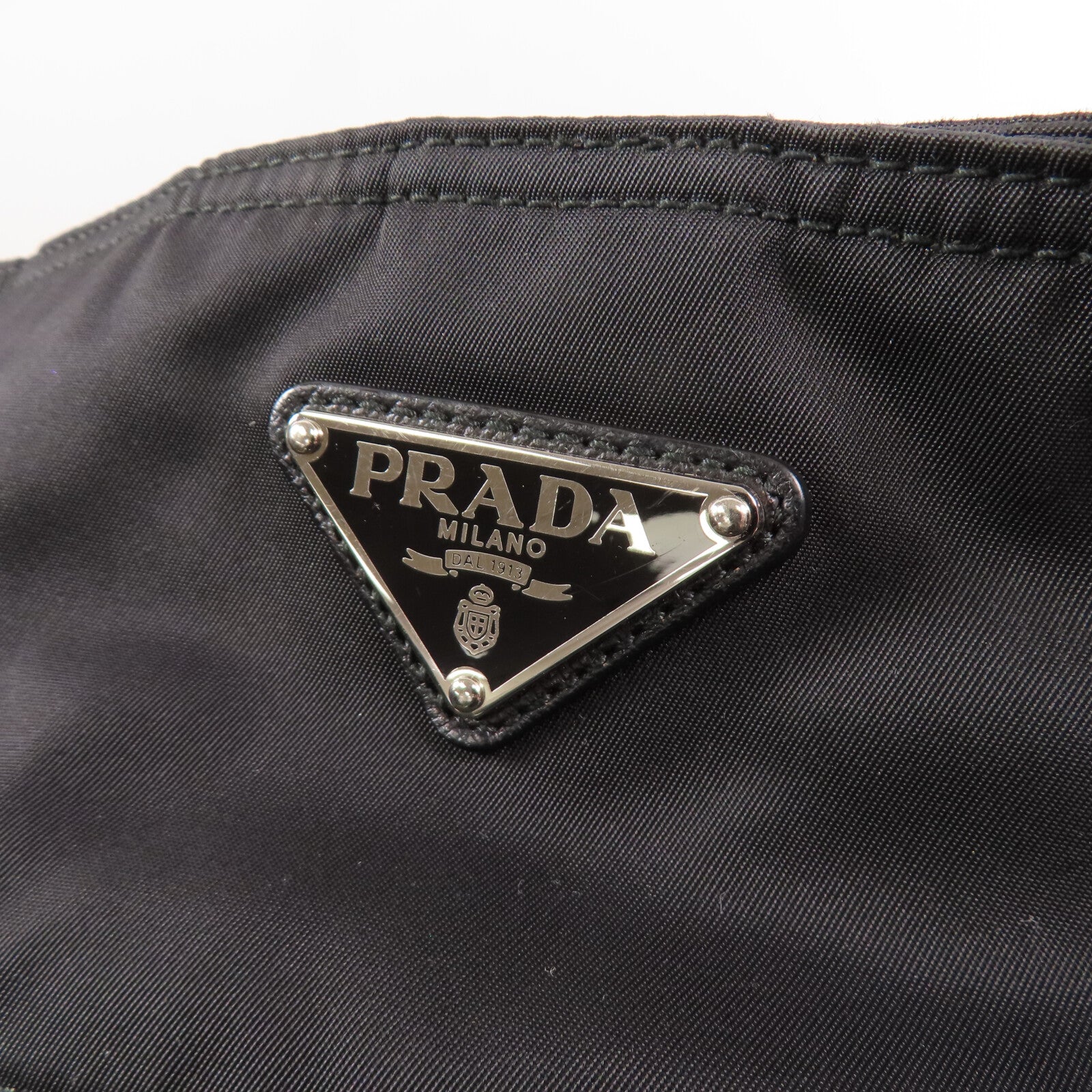 PRADA 尼龍2Way Shoulder Bag銀扣手挽肩背兩用袋