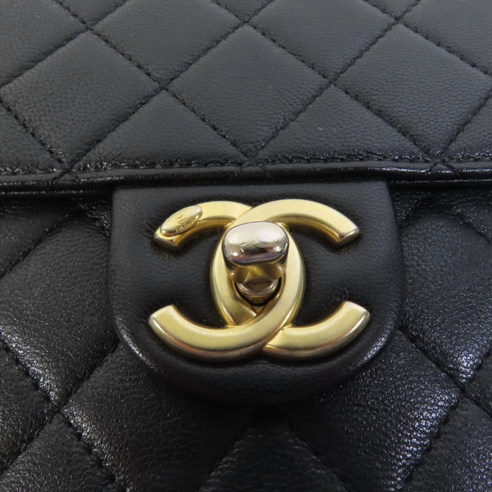 CHANEL 羊皮皮革Matelasse Pearl金扣鏈帶肩背袋