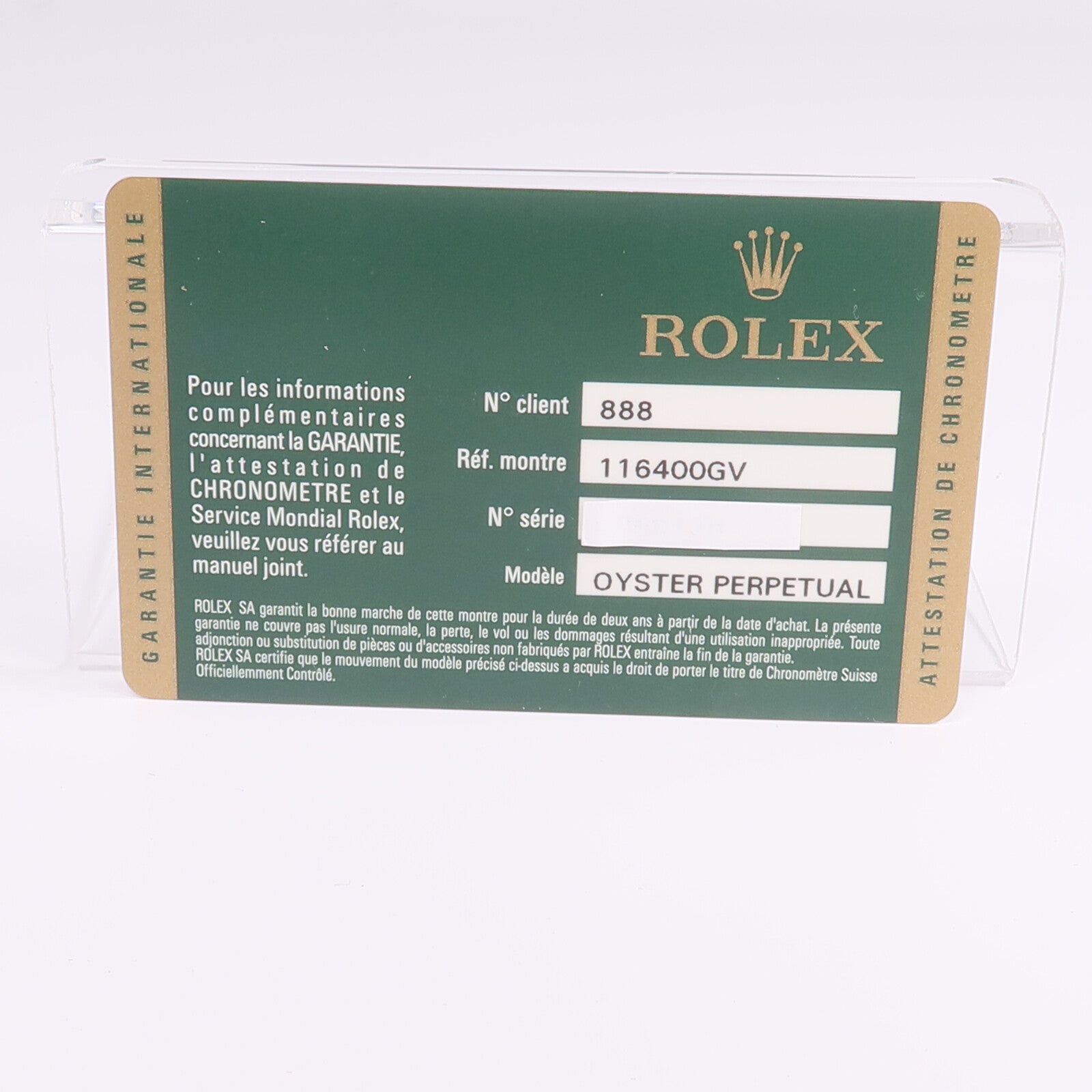 ROLEX Milgauss 116400GV
