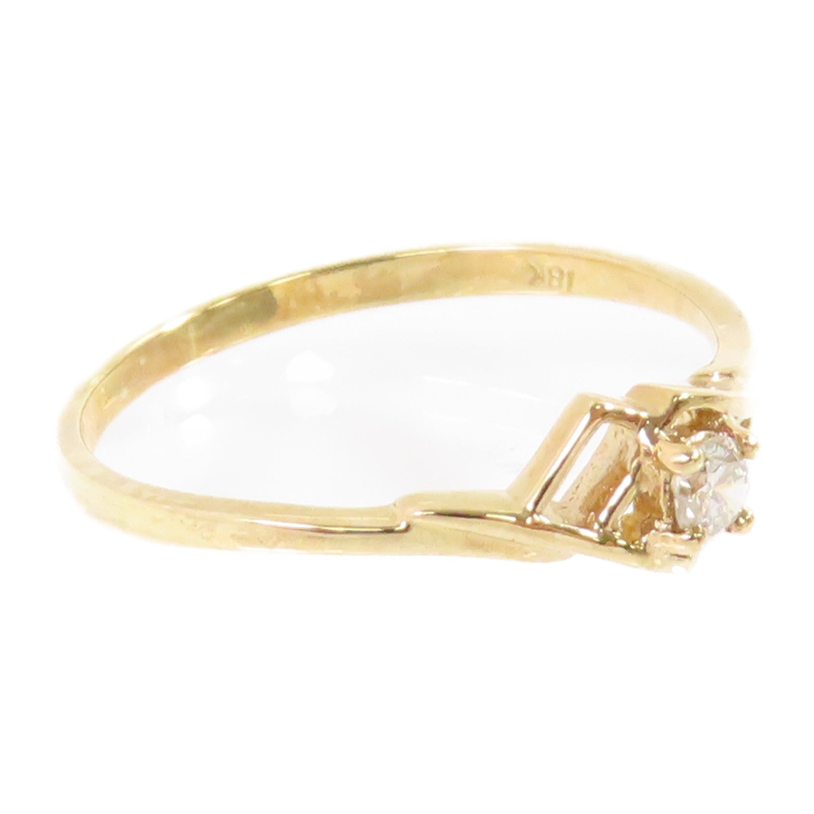 JEWELRY 【激減優惠】18K黃金/鑽石Diamond Ring戒指US#7.25
