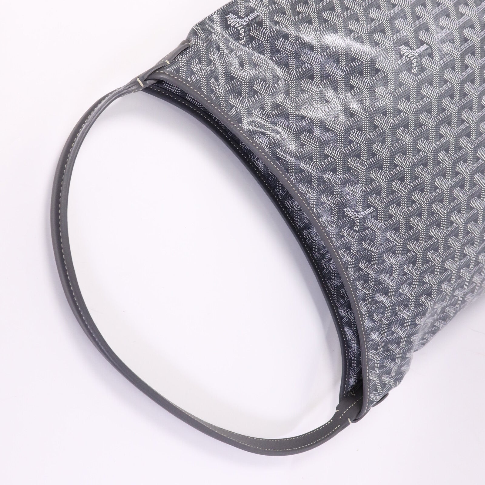 GOYARD 塗層帆布Hobo銀扣手挽袋