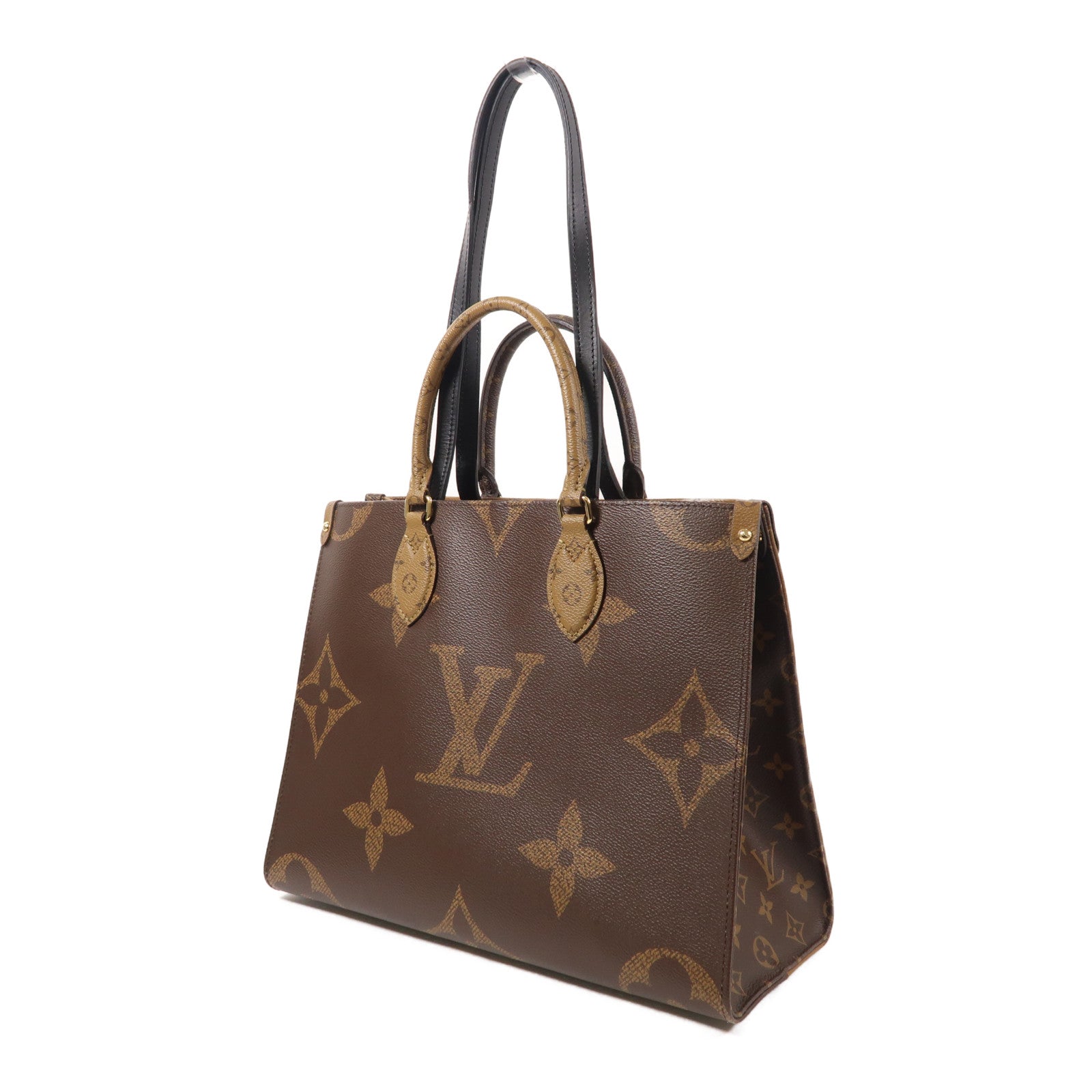 LOUIS VUITTON LV GHW On The Go MM 2 Way Bag M45321 Monogram Giant Brown