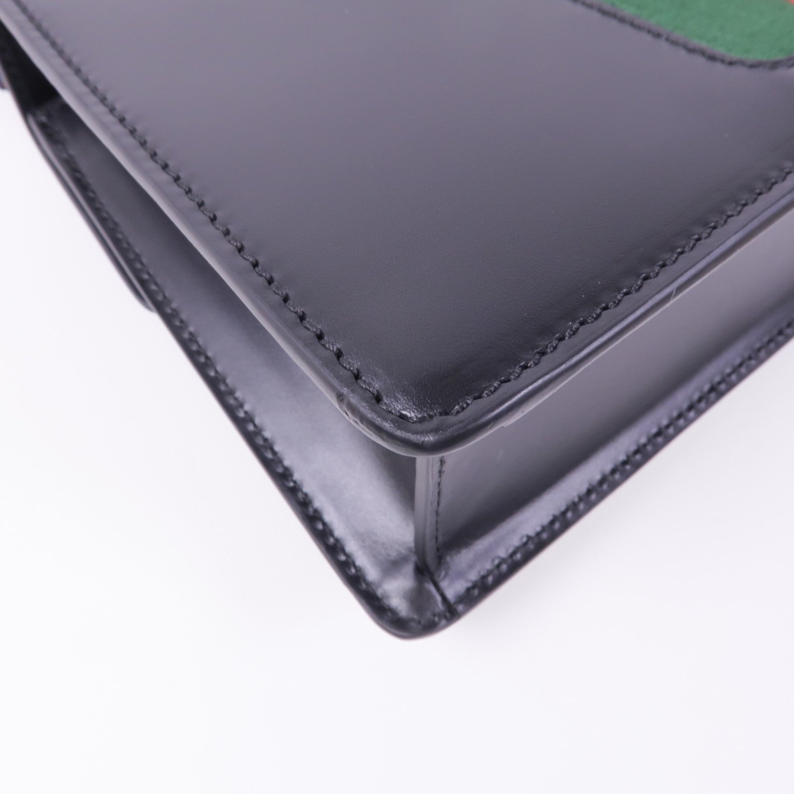 GUCCI 【激減優惠】牛皮皮革Sylvie金扣肩背袋