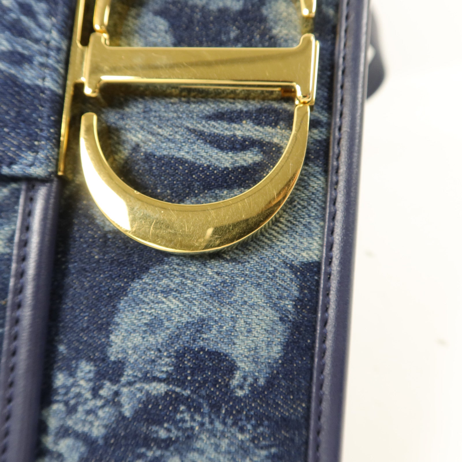 Dior 牛仔布料30 Montaigne肩背袋
