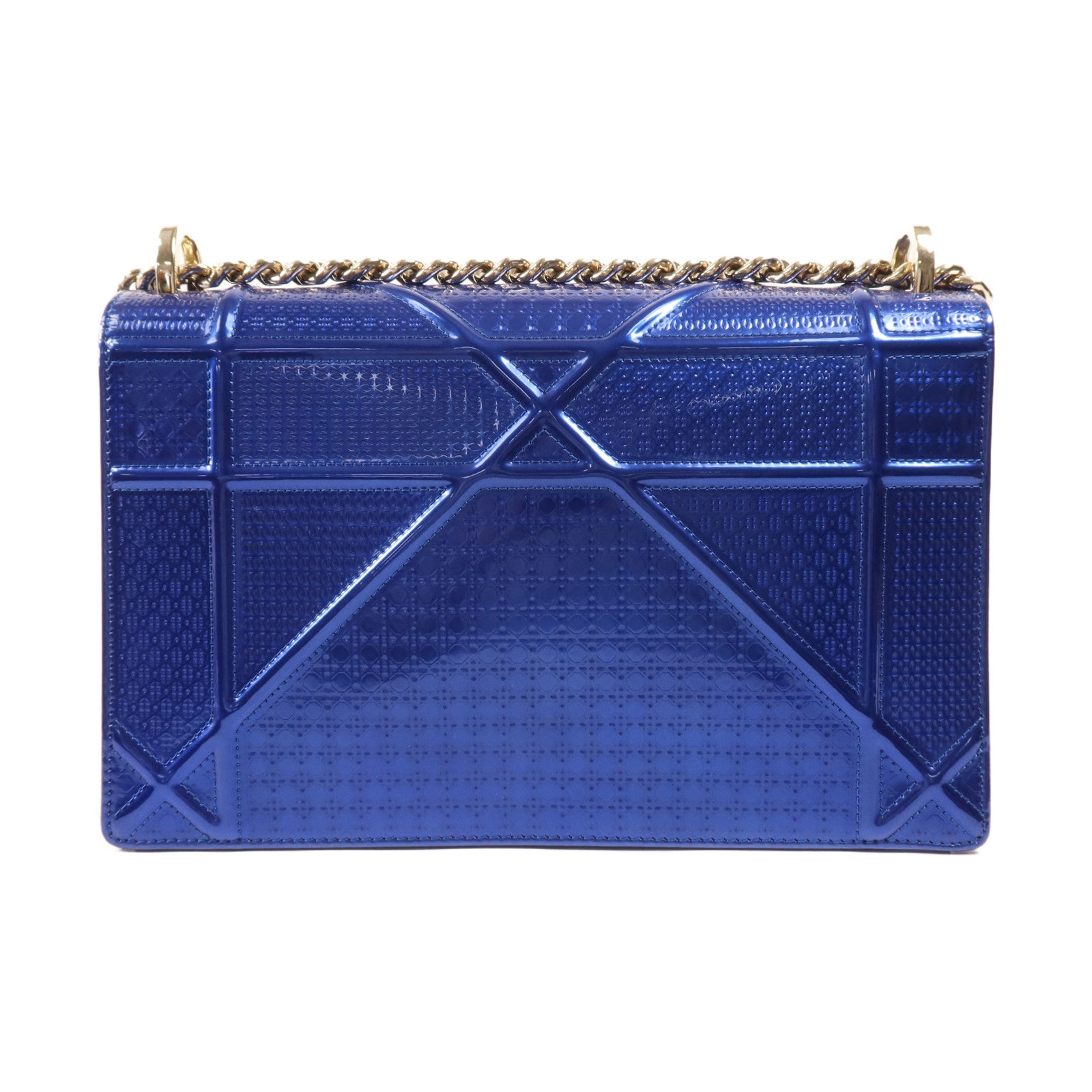 Dior 漆皮皮革Diorama金扣鏈帶肩背袋