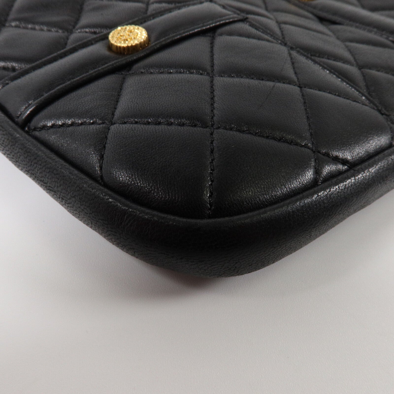 CHANEL 羊皮皮革Girl Jacket Chain Shoulder鏈帶肩背袋