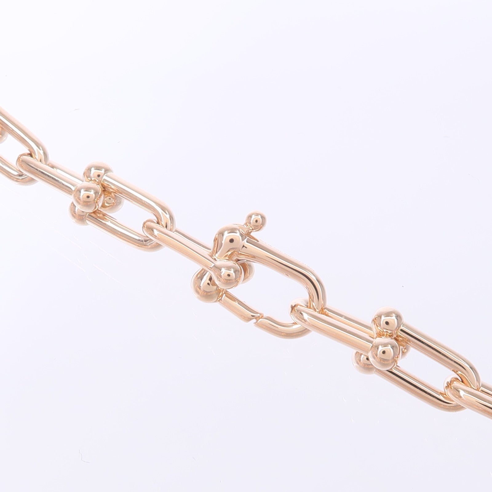 TIFFANY＆CO 18K玫瑰金HardWare Graduated Necklace項鍊