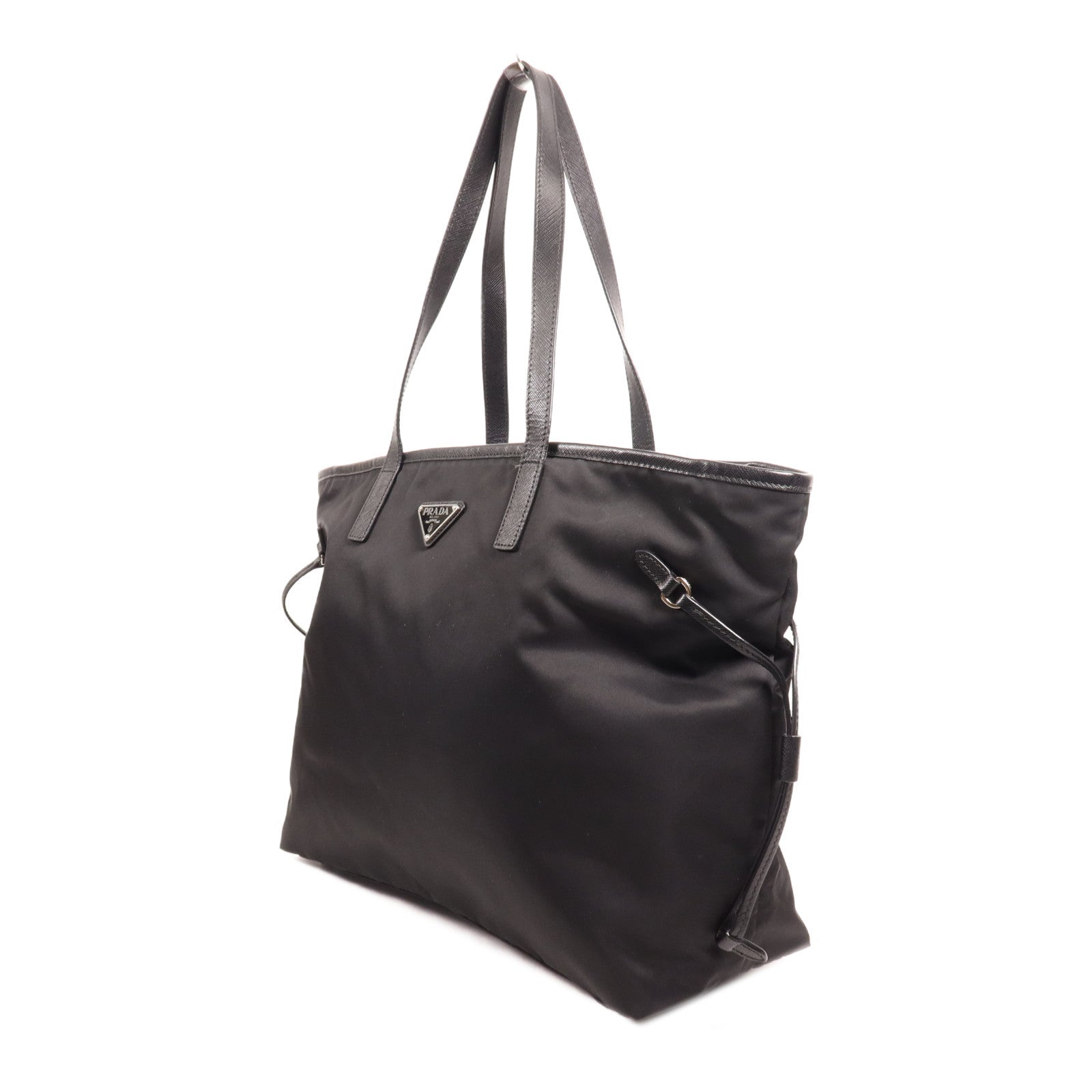 PRADA 尼龍Shoulder Bag銀扣肩背袋
