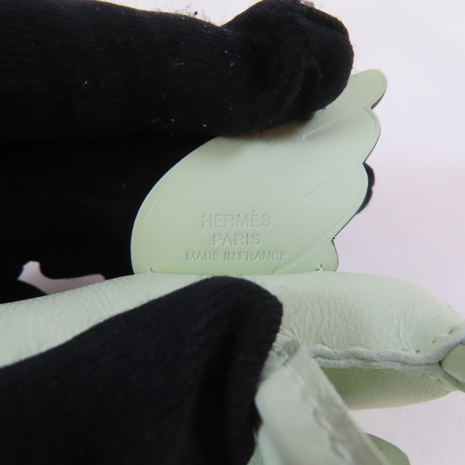 HERMES Swift皮革Rodeo Pegase PM掛飾Vert Fizz/淺綠色