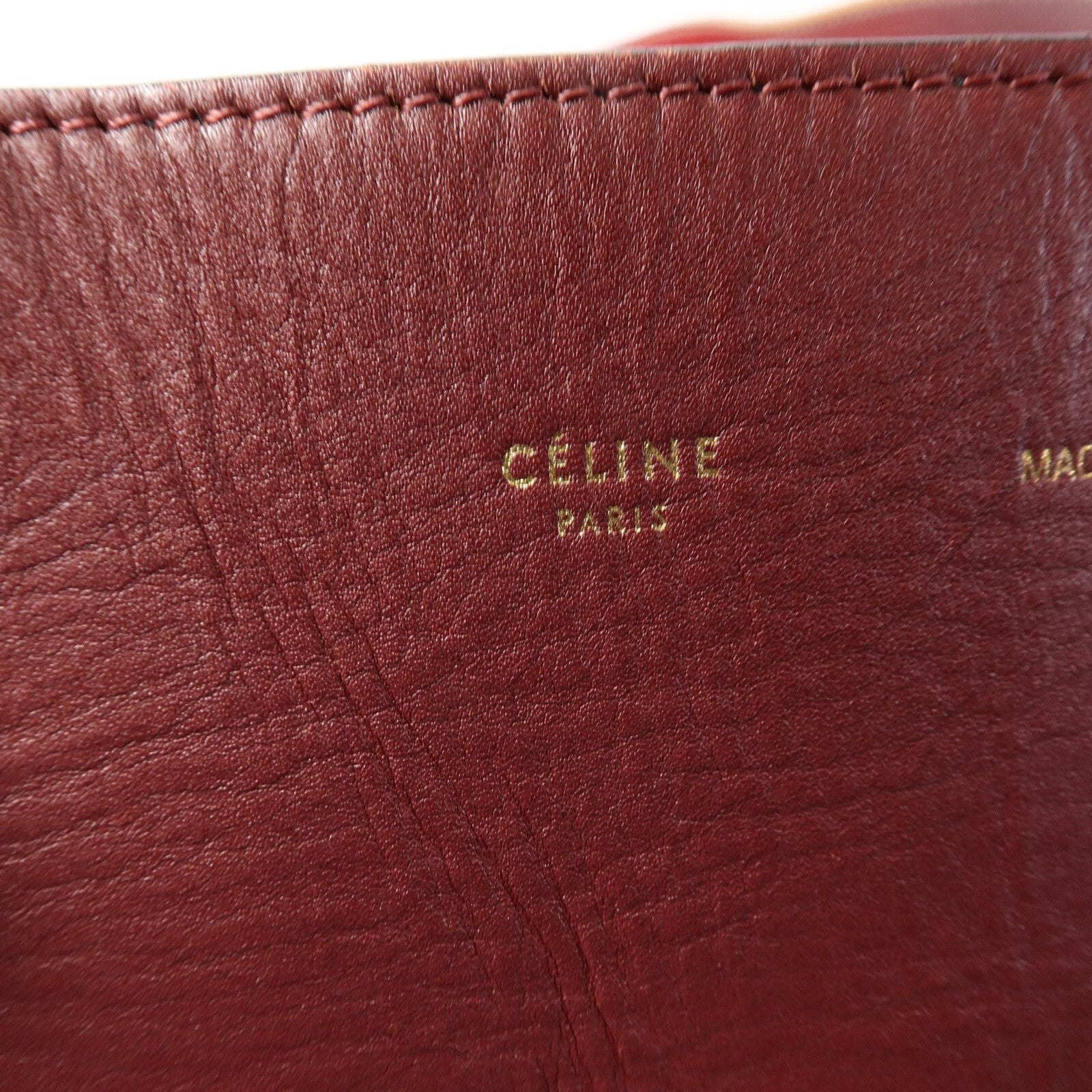 CELINE 牛皮皮革Twisted Cabas肩背袋