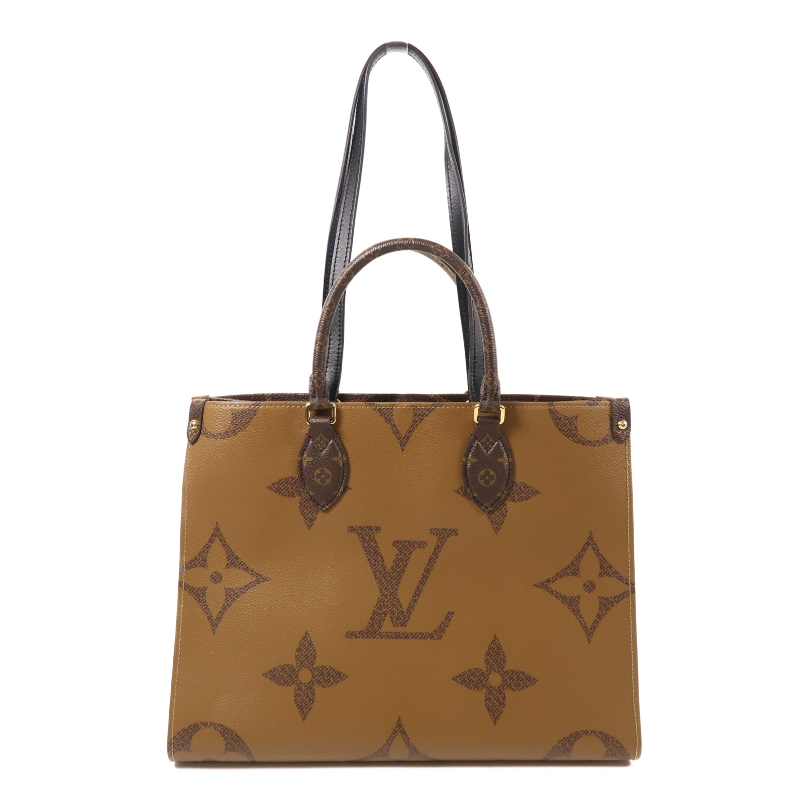 LOUIS VUITTON LV GHW On The Go MM 2 Way Bag M45321 Monogram Giant Brown