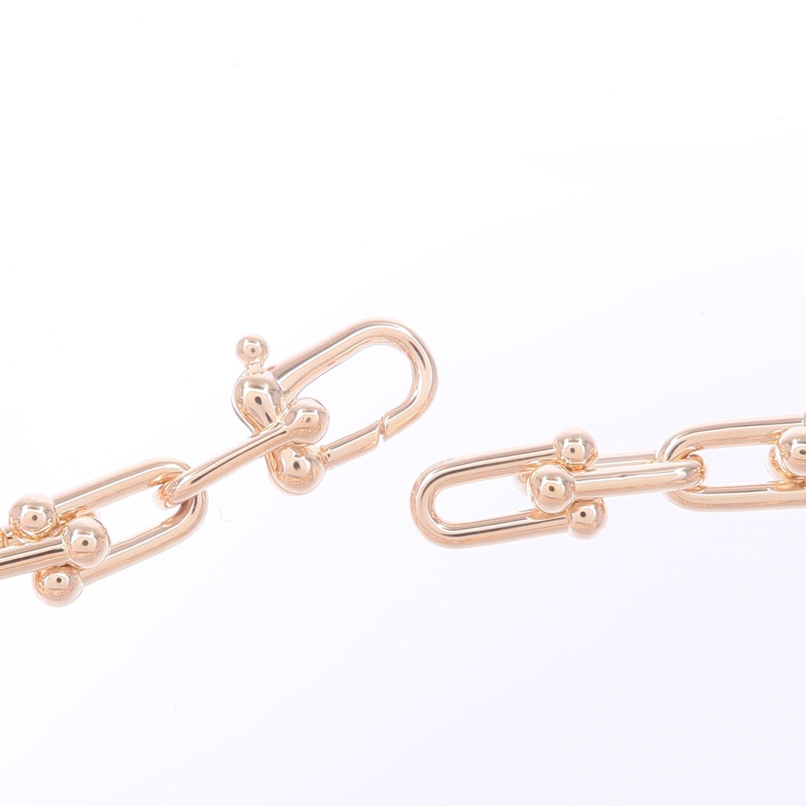 TIFFANY＆CO 18K玫瑰金HardWare Graduated Necklace項鍊