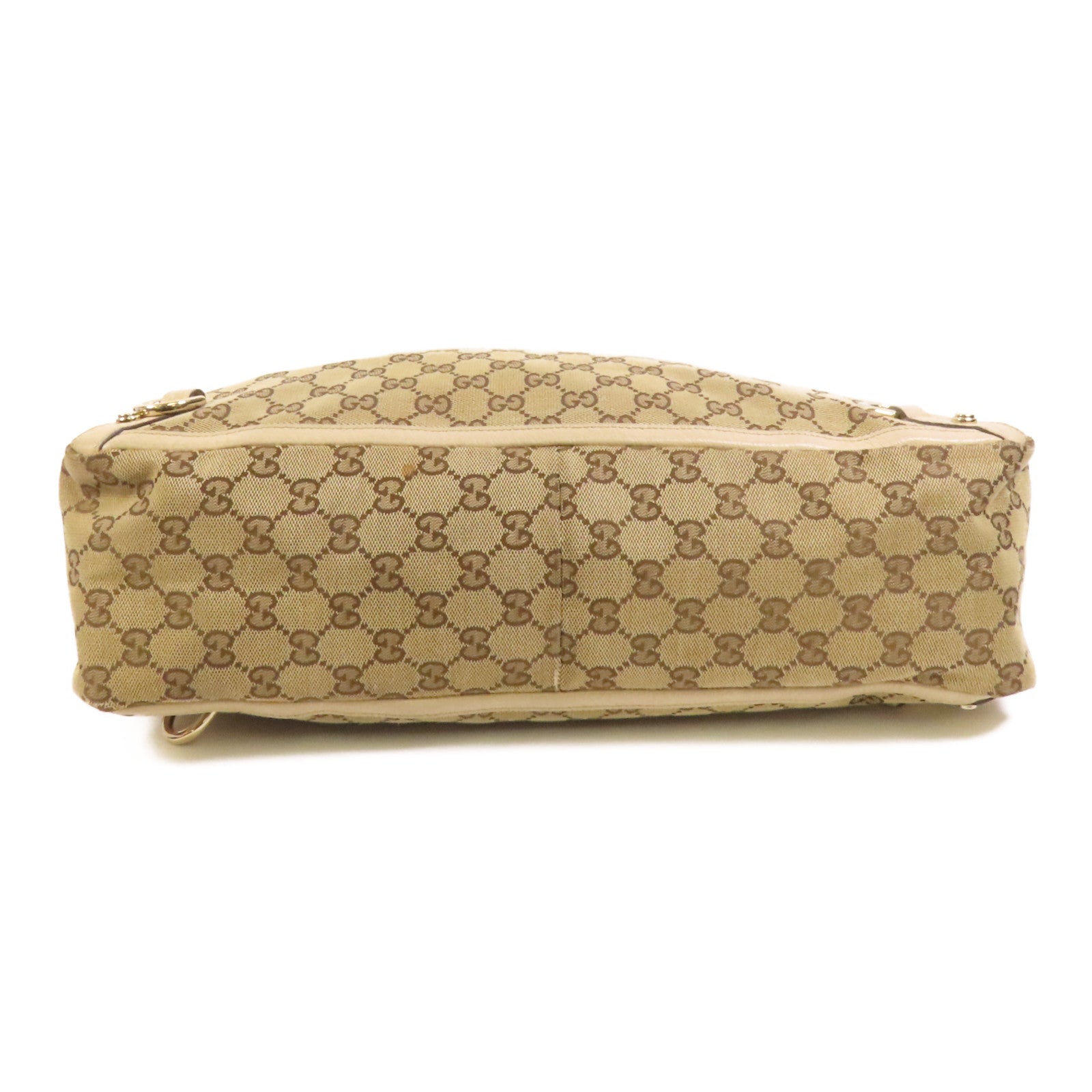 GUCCI 帆布Abbey Tote金扣手挽袋