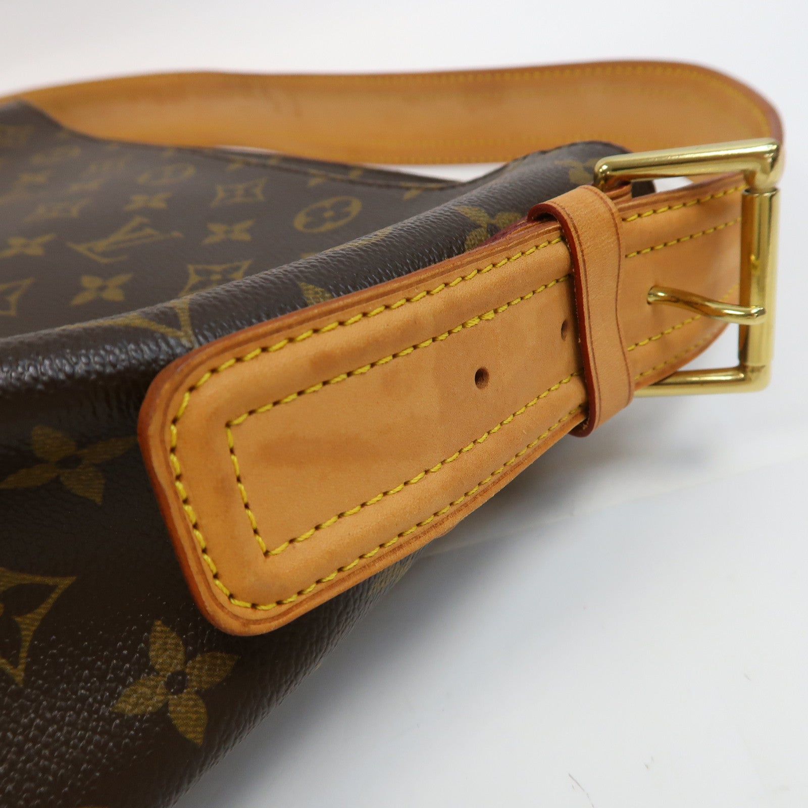 LOUIS VUITTON Monogram Viva Cite GM金扣肩背袋啡色
