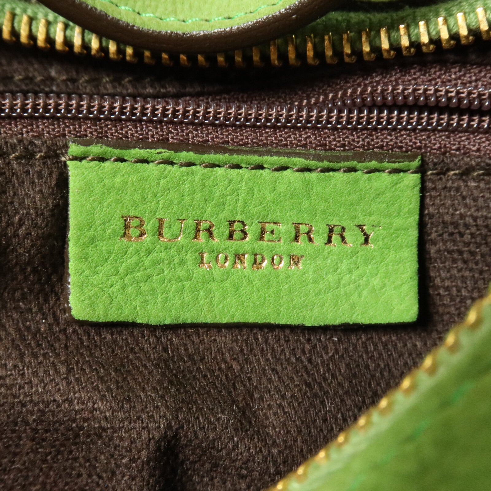 BURBERRY 麂皮皮革Handbag手挽袋