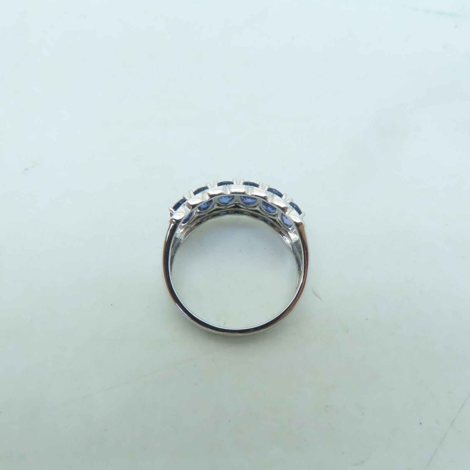 JEWELRY **【激減優惠】18K白金Sapphire Diamond Ring 2.05ct藍寶石/0.12ct鑽石戒指US#5.5