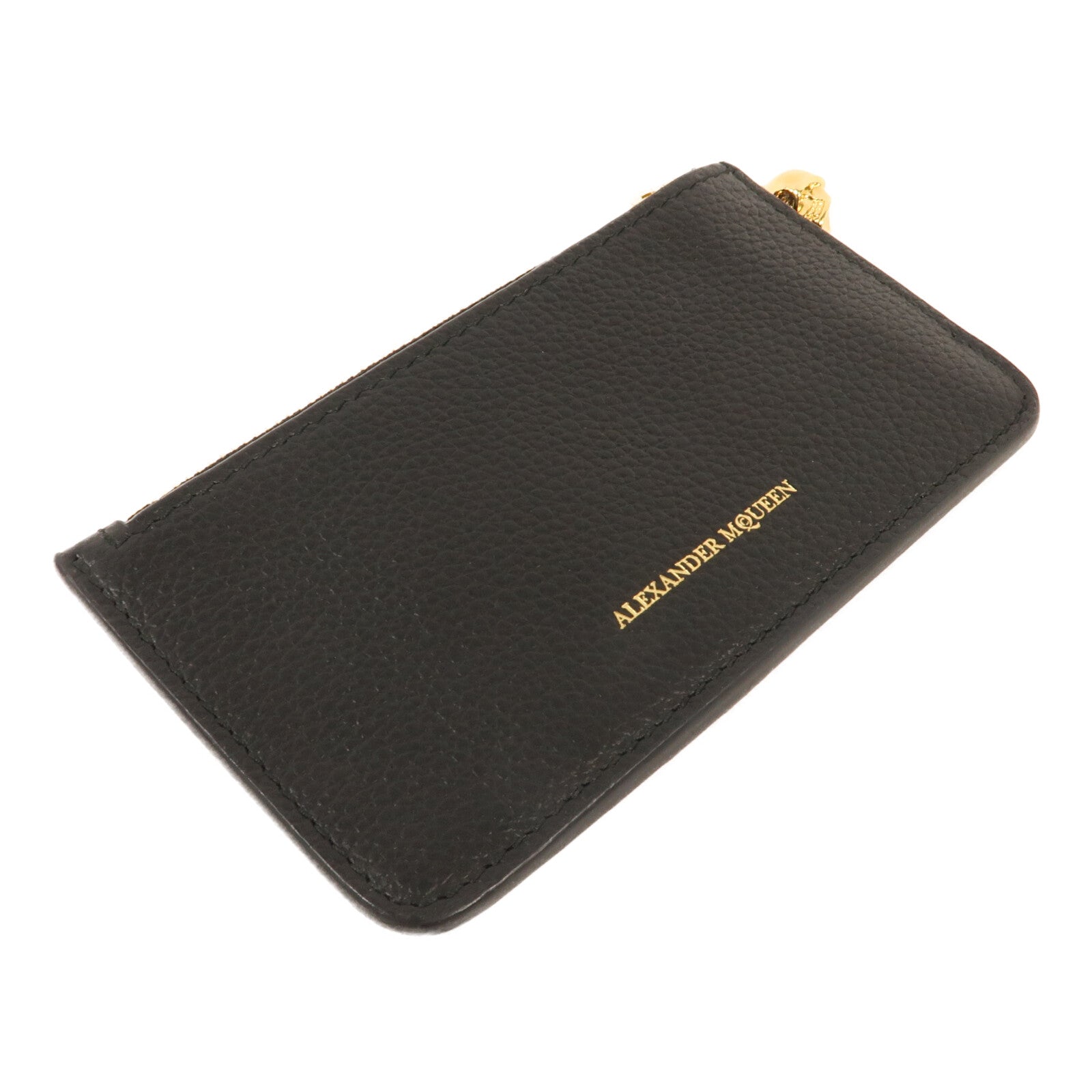 Alexander McQueen 牛皮皮革Card Case金扣卡片套