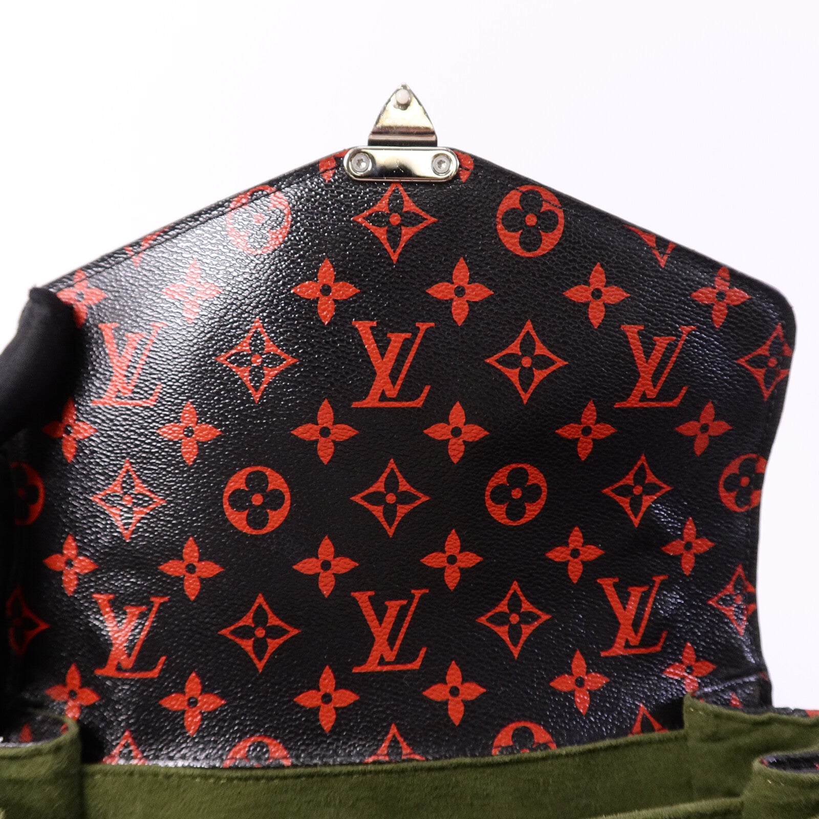 LOUIS VUITTON Monogram Anfleur Rouge Pochette Metis手挽肩背兩用袋