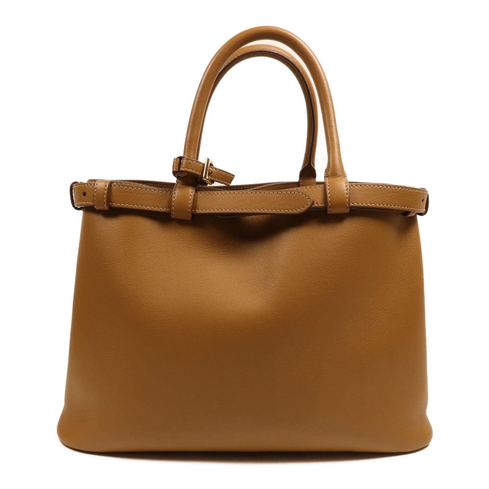 PRADA 【激減優惠】牛皮皮革Buckle medium Bag金扣手挽肩背兩用袋