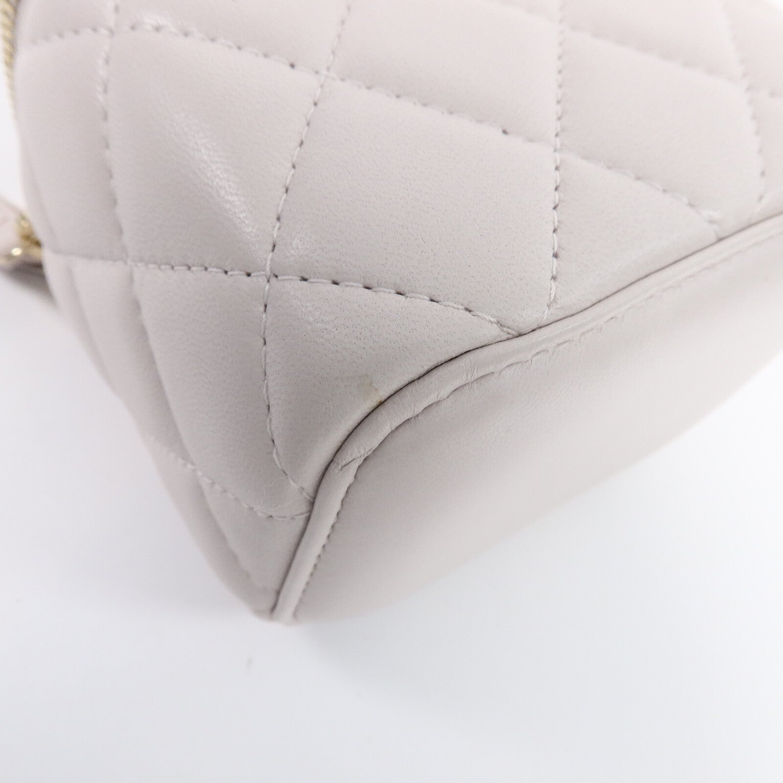 CHANEL 羊皮皮革Vanity Case鏈帶肩背袋