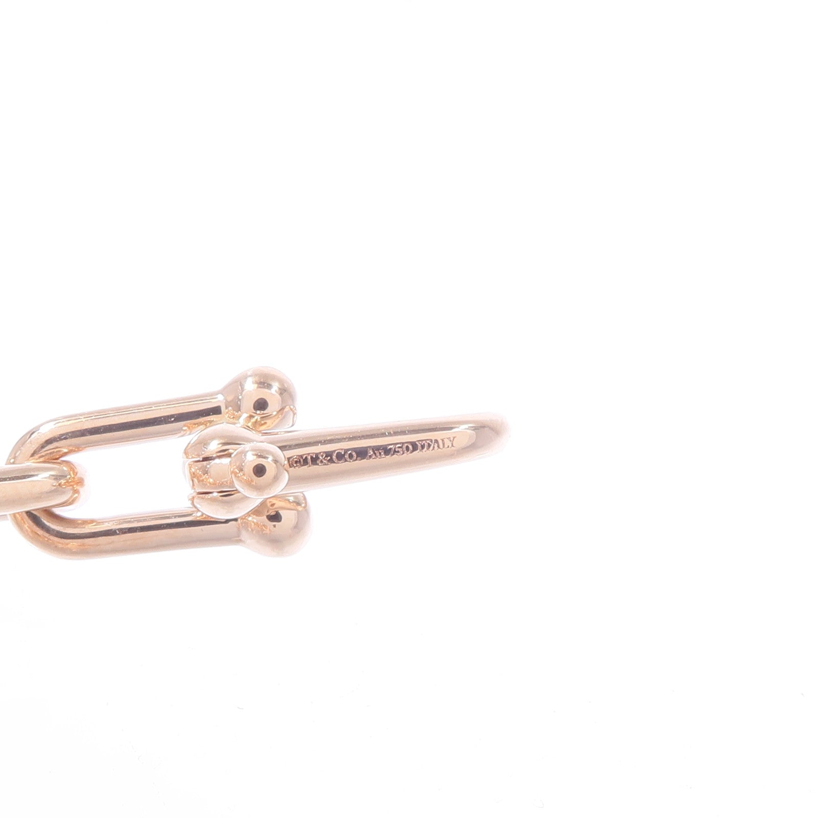 TIFFANY＆CO 18K玫瑰金HardWare Graduated Necklace項鍊