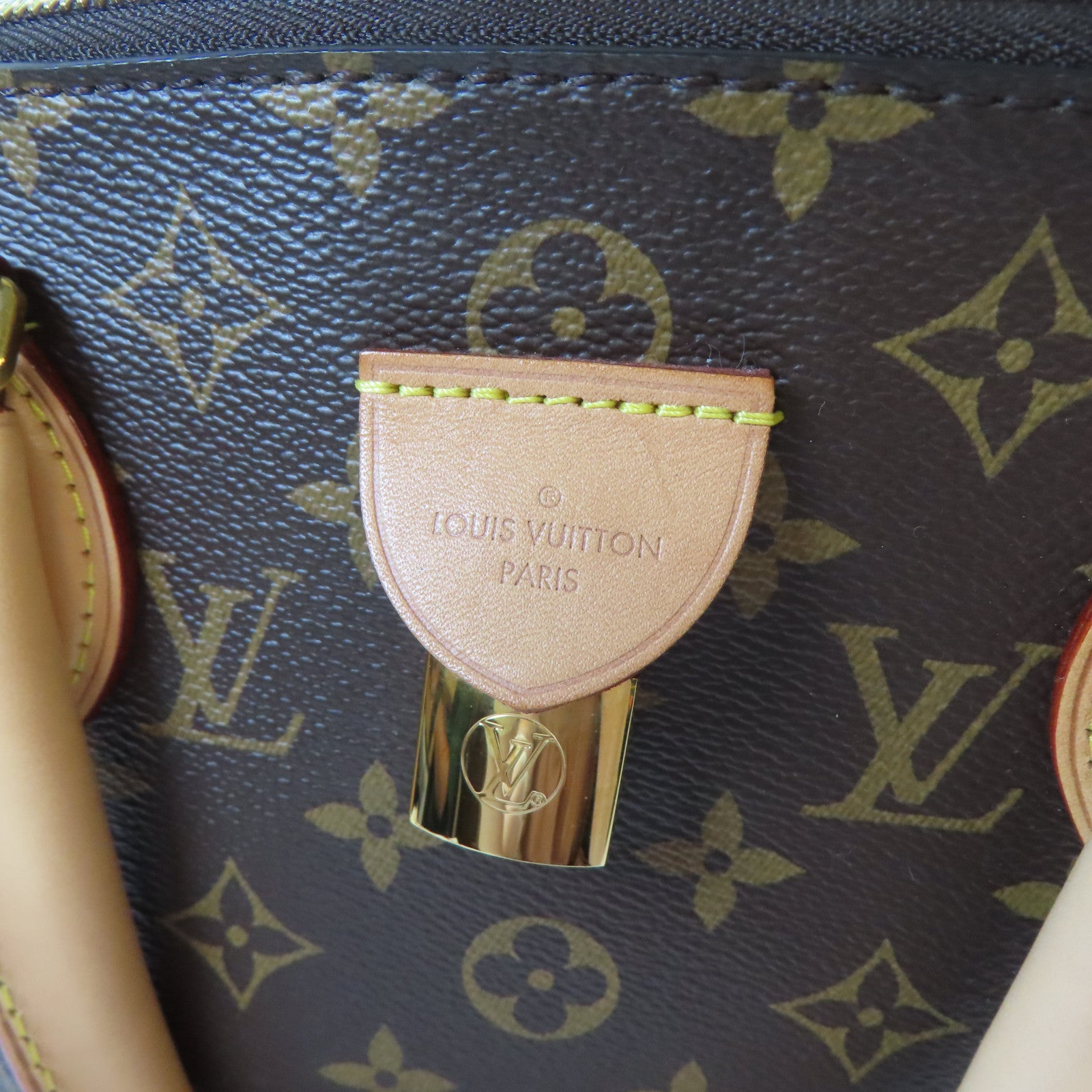 LOUIS VUITTON Monogram Rivoli MM 2 Way Shoulder金扣手挽肩背兩用袋啡色