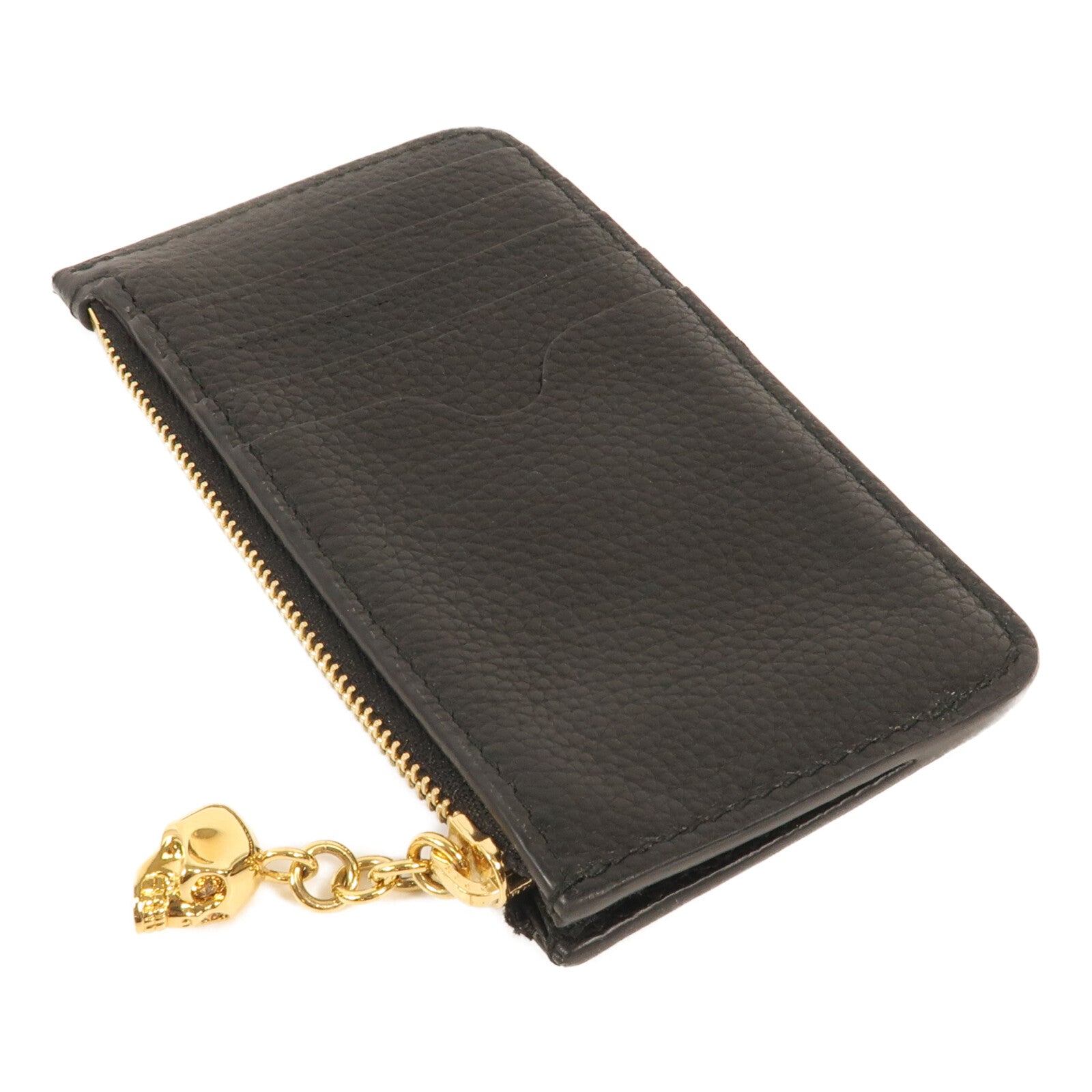 Alexander McQueen 牛皮皮革Card Case金扣卡片套