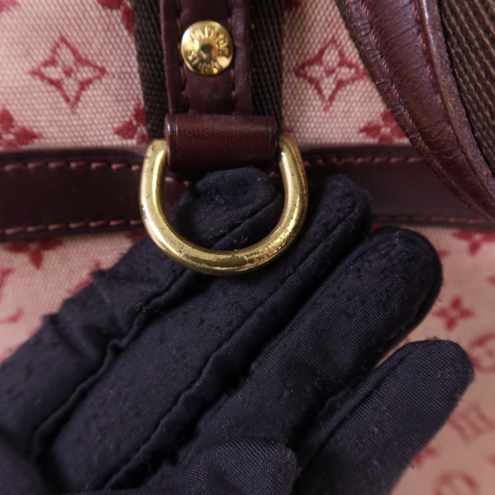 LOUIS VUITTON Monogram Mini Josephine PM金扣手挽袋