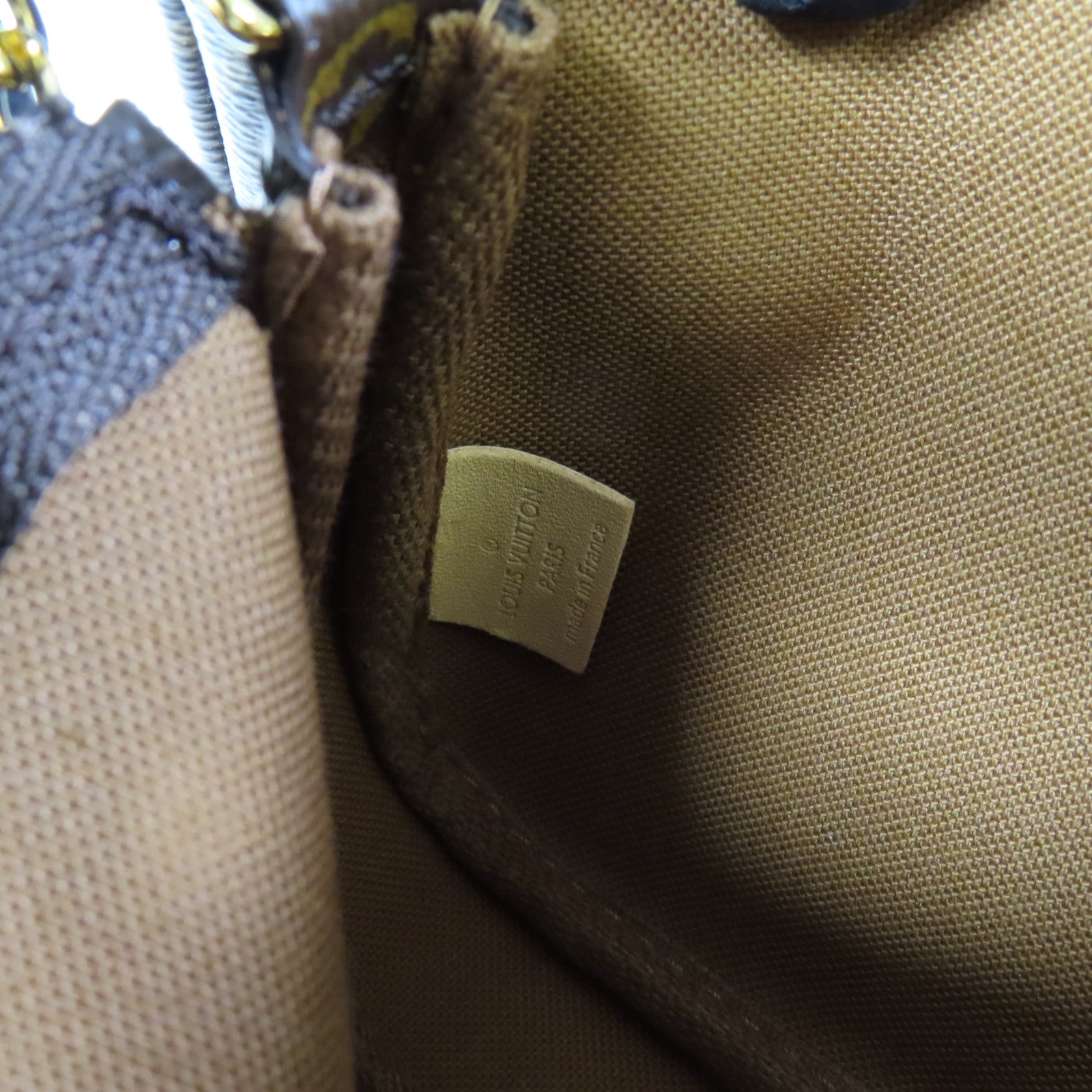 LOUIS VUITTON Monogram Multi Pochette Accessoires金扣手挽肩背兩用袋棕色