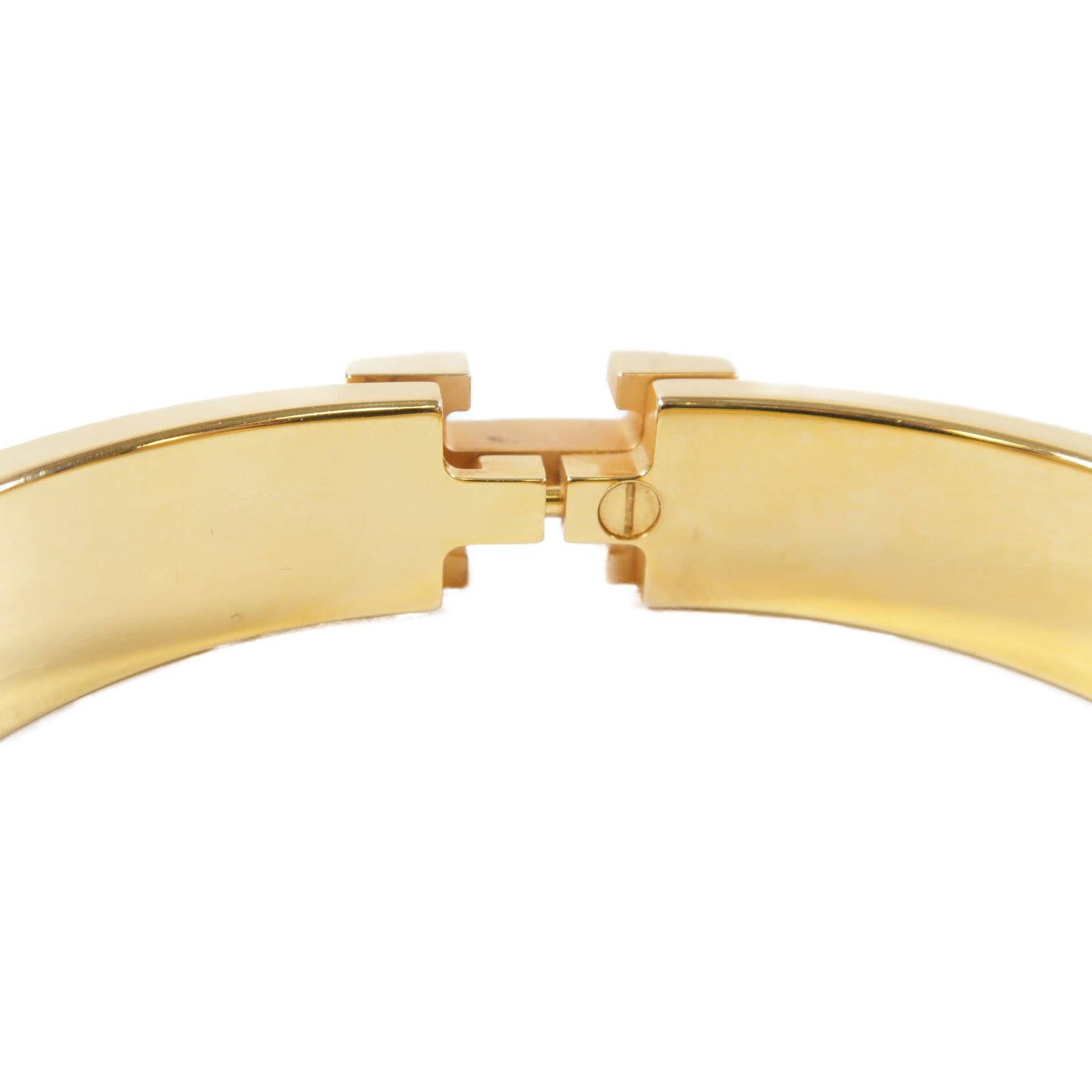 HERMES 琺瑯/金屬Clic H Panoplie Equestre Bracelet金扣手鐲粉紅色/多色