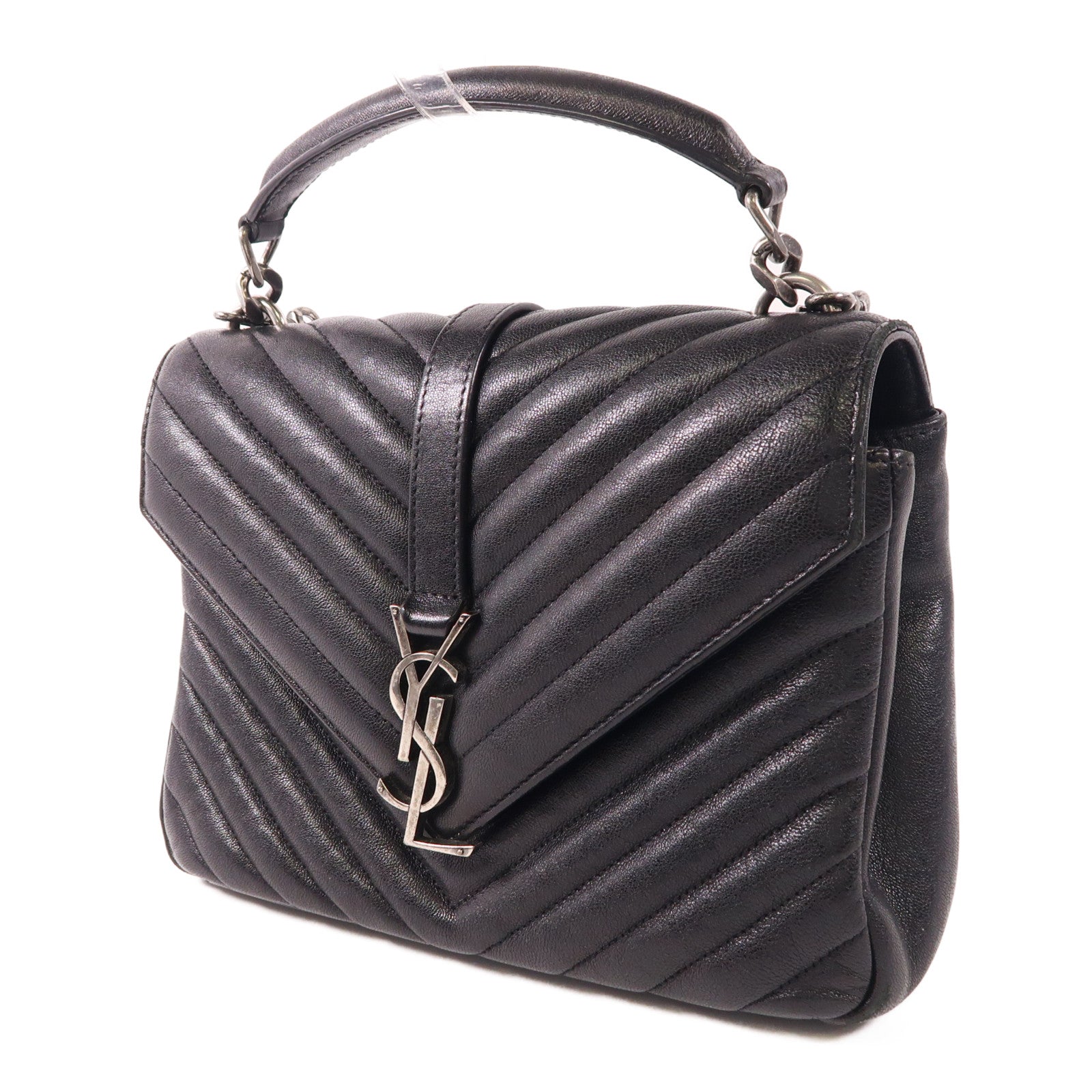 バッグ Yves Saint Laurent Leather Shoulder Bag YVES SAINT LAURENT YSL College Medium 2Way Shoulder Bag 428056