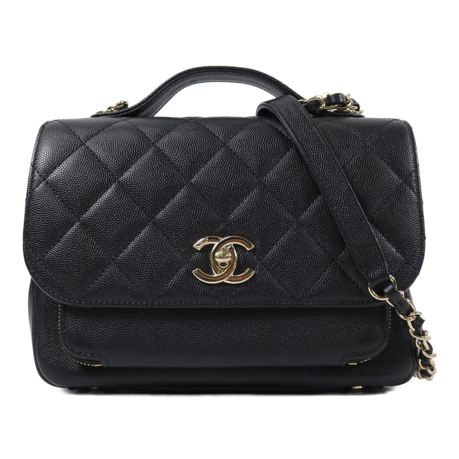 CHANEL 牛皮皮革Business Affinity手挽肩背兩用袋