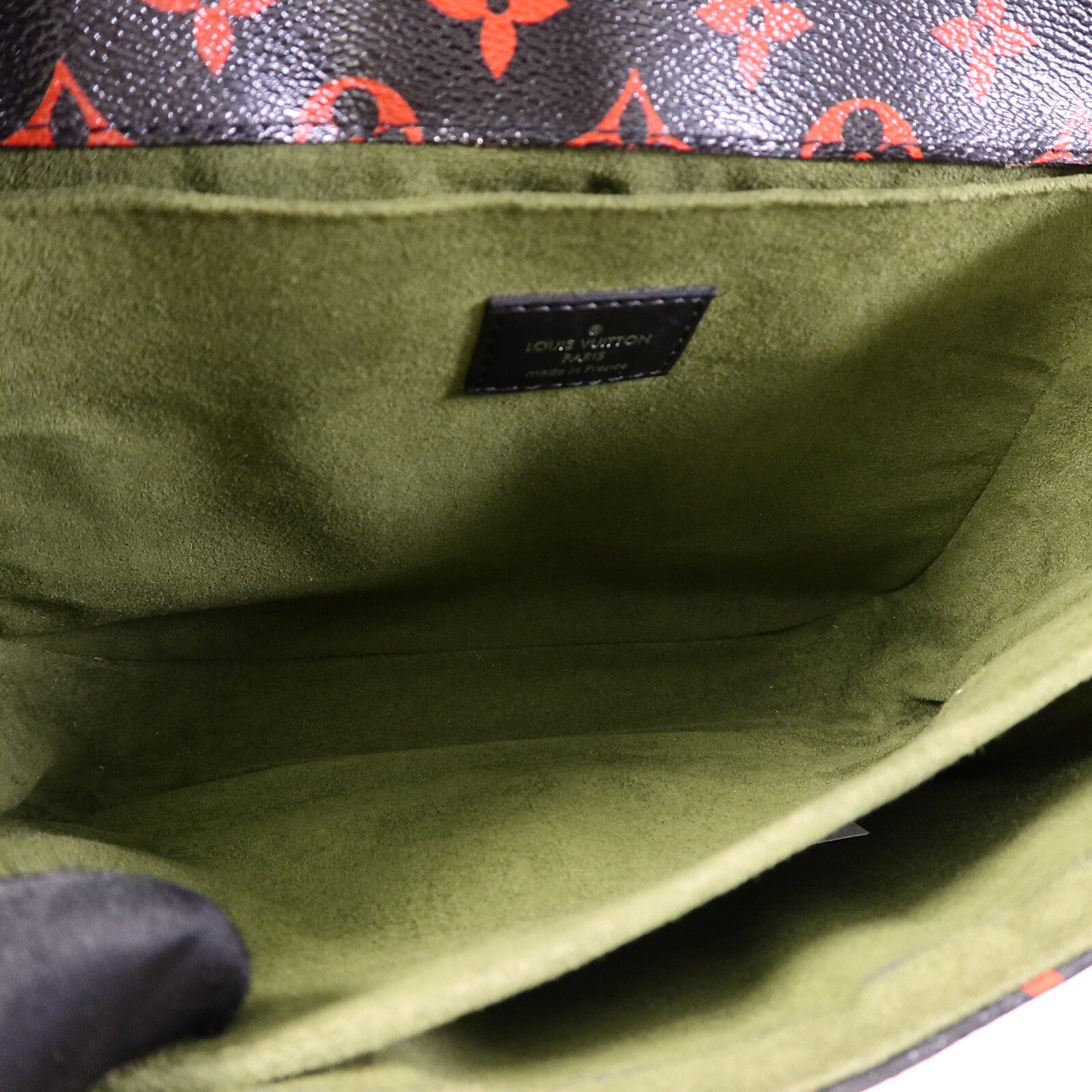 LOUIS VUITTON Monogram Anfleur Rouge Pochette Metis手挽肩背兩用袋