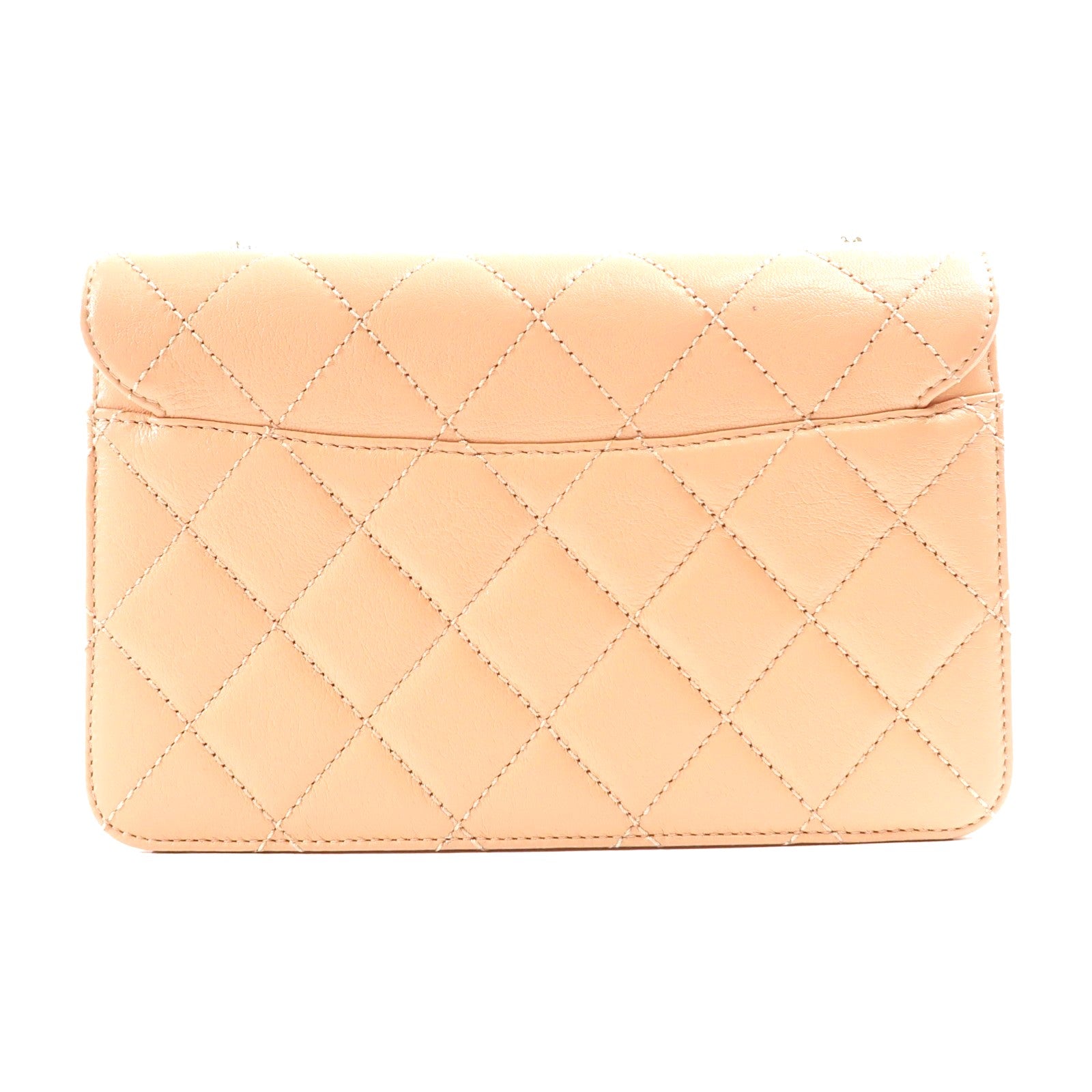 CHANEL【激減優惠】 牛皮皮革Chain Shoulder金扣鏈帶肩背袋