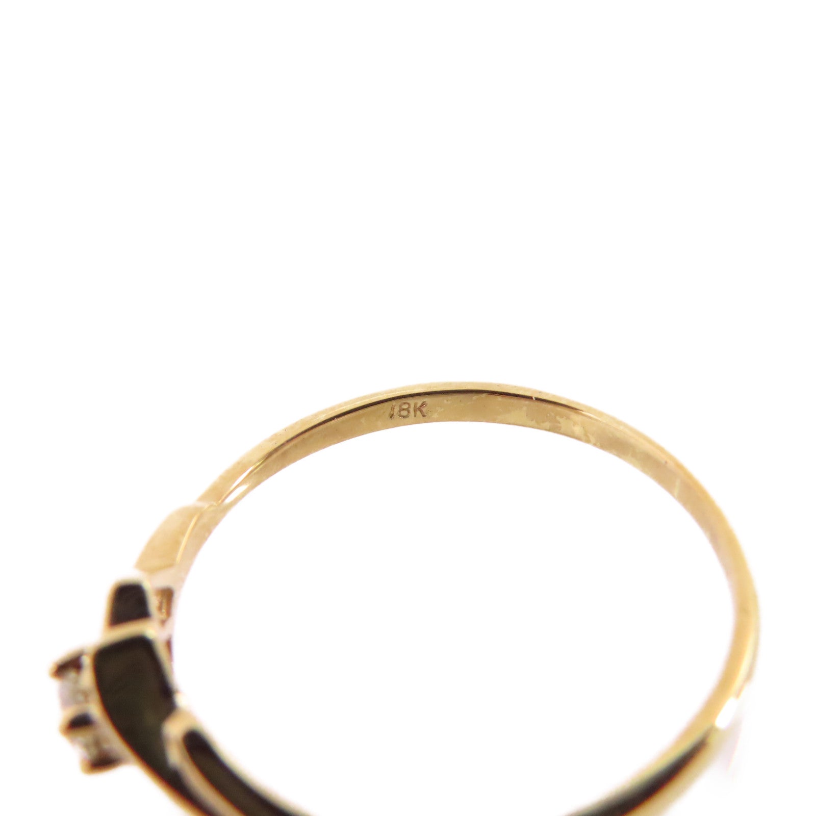 JEWELRY 18K黃金/鑽石Diamond Ring戒指US#7.25