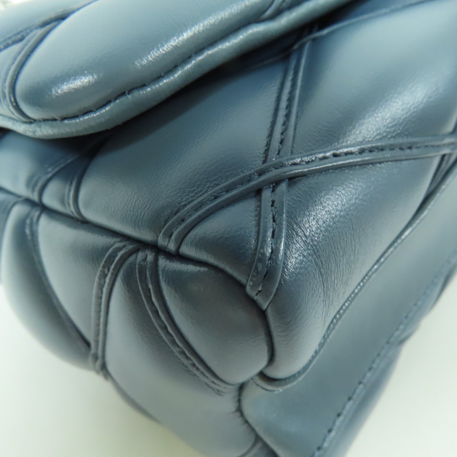 LOUIS VUITTON LV SHW Go-14 PM 2 Way Shoulder Bag M12434 Calfskin Leather Blue