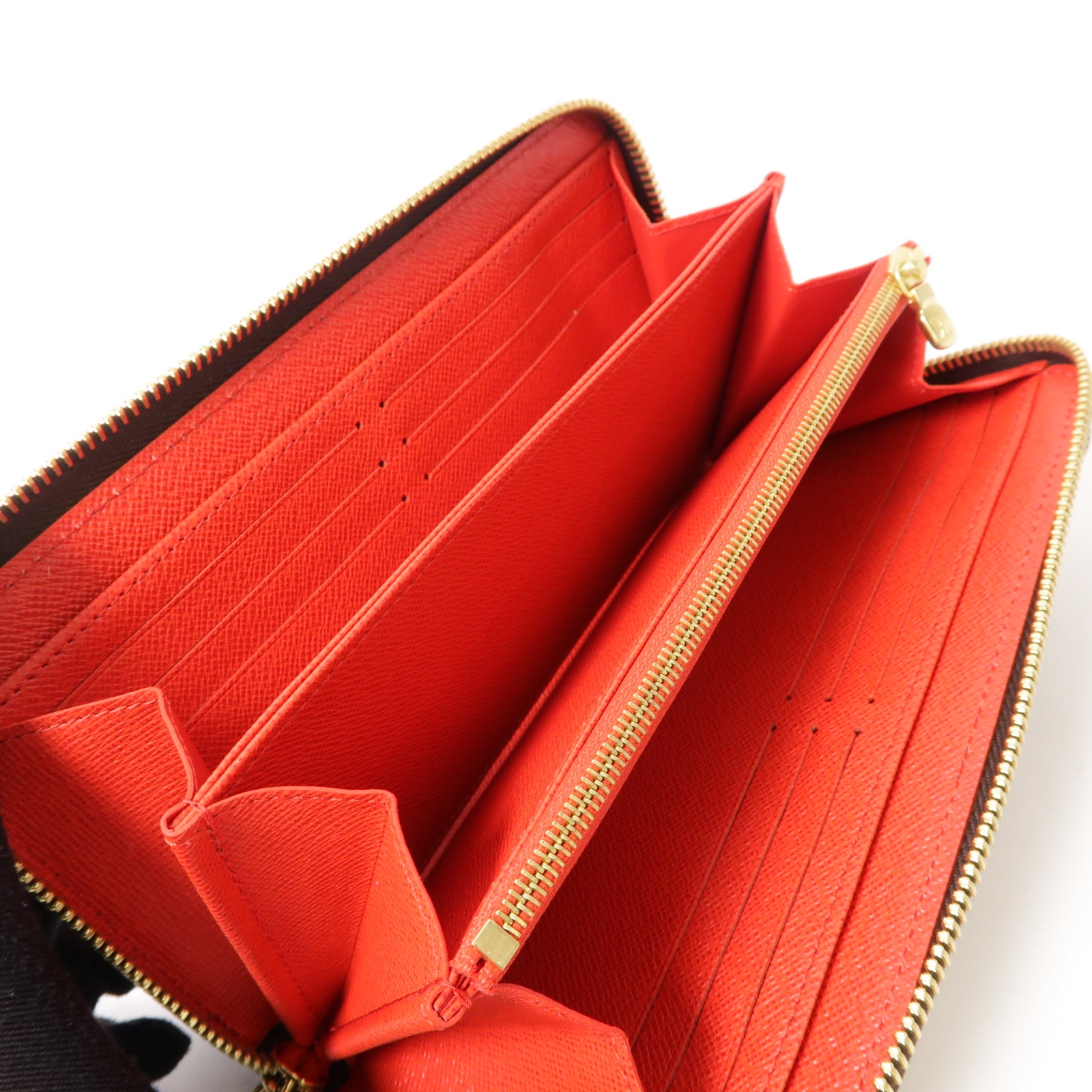 LOUIS VUITTON Monogram Portefeuille Zippy Wallet金扣長錢包棕色