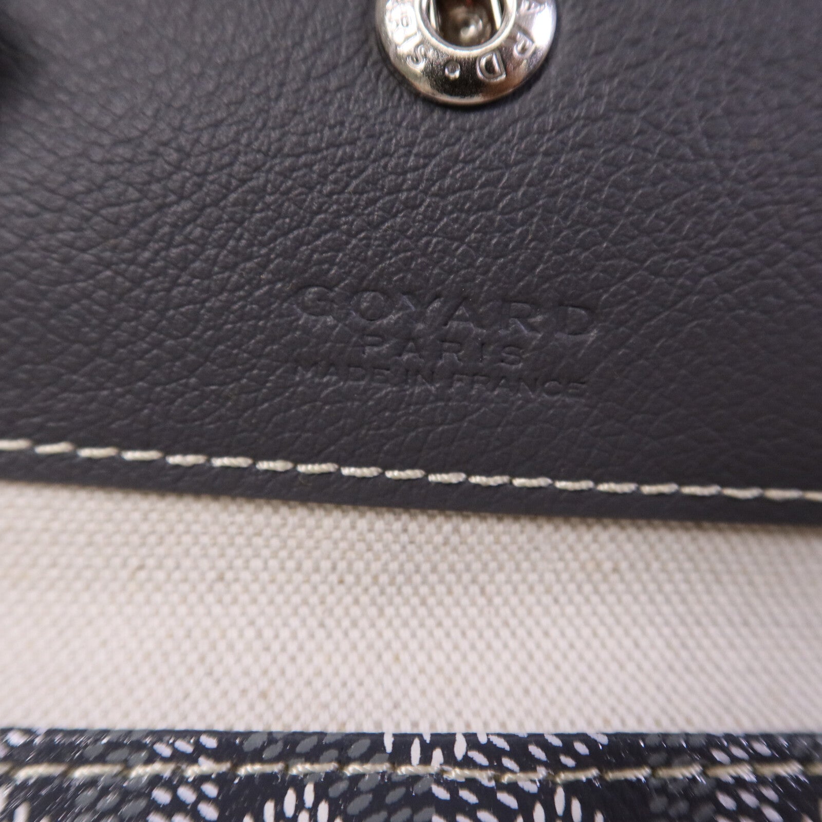 GOYARD 塗層帆布Hobo銀扣手挽袋