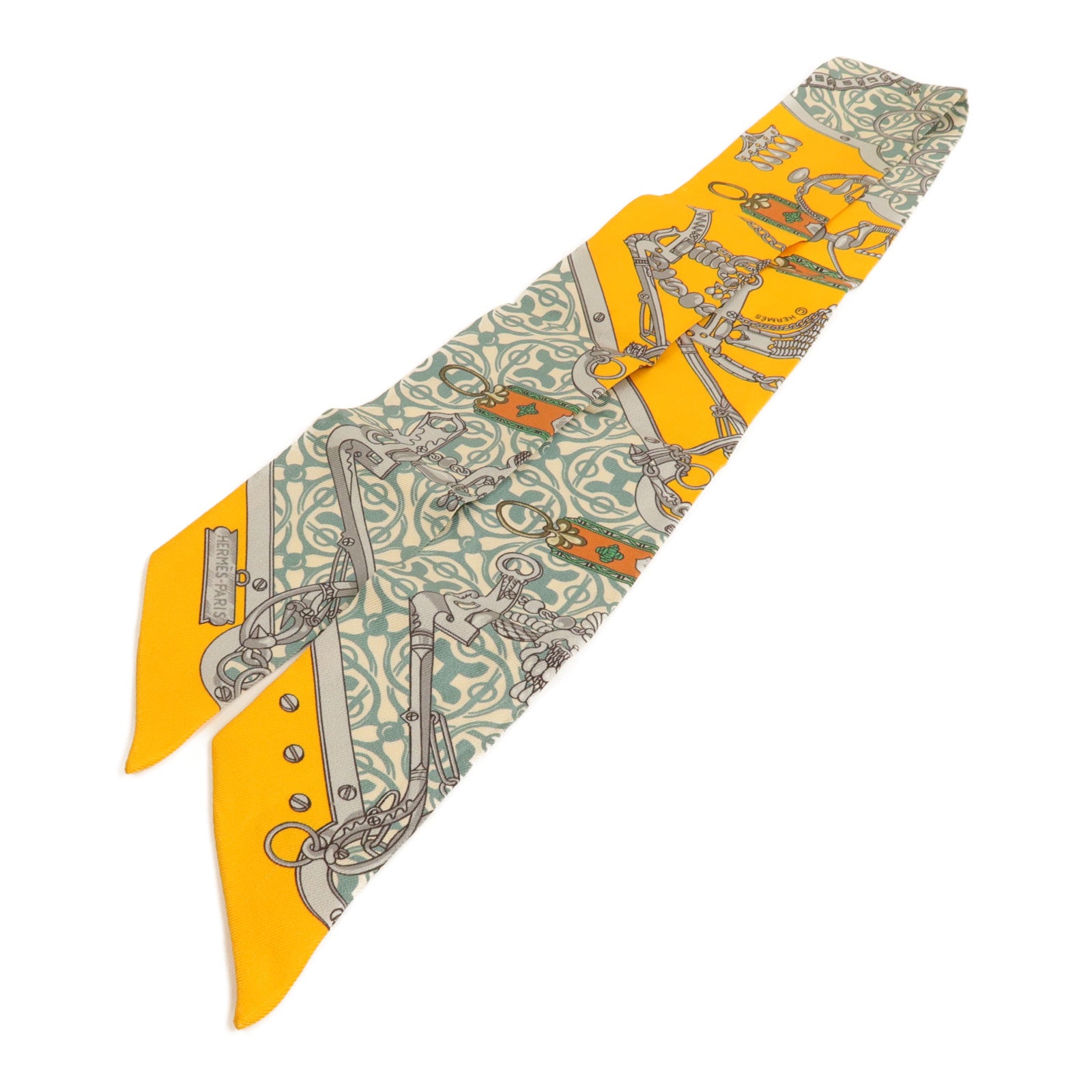 HERMES 絲質Twilly絲巾