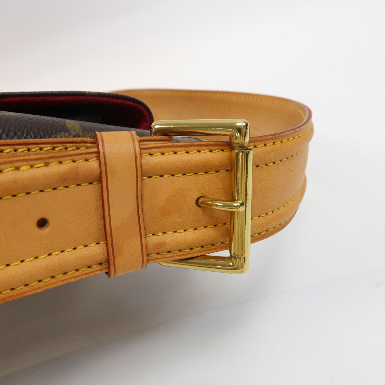 LOUIS VUITTON Monogram Viva Cite GM金扣肩背袋啡色