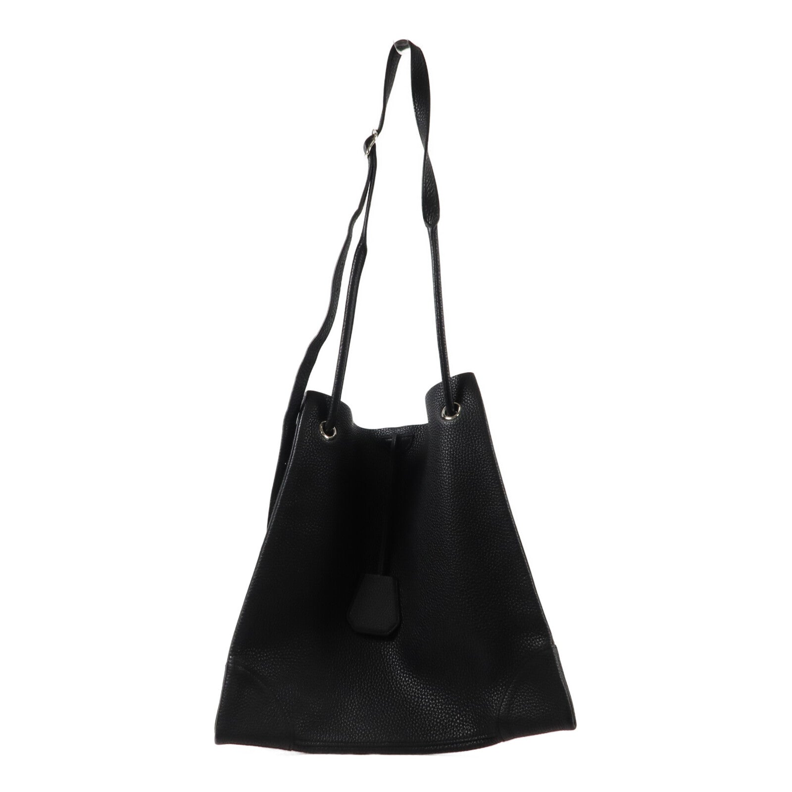 HERMES Clemence皮革Silky City肩背袋Noir