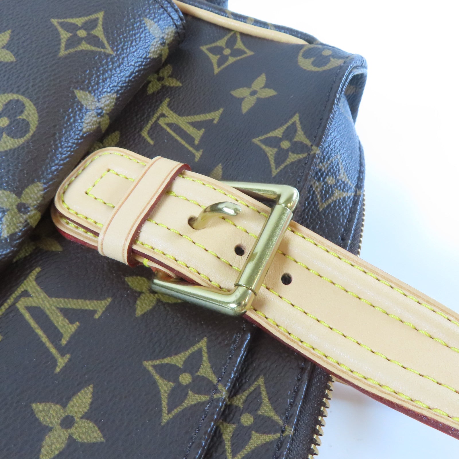 LOUIS VUITTON Monogram Multipli-Cite金扣肩背袋啡色