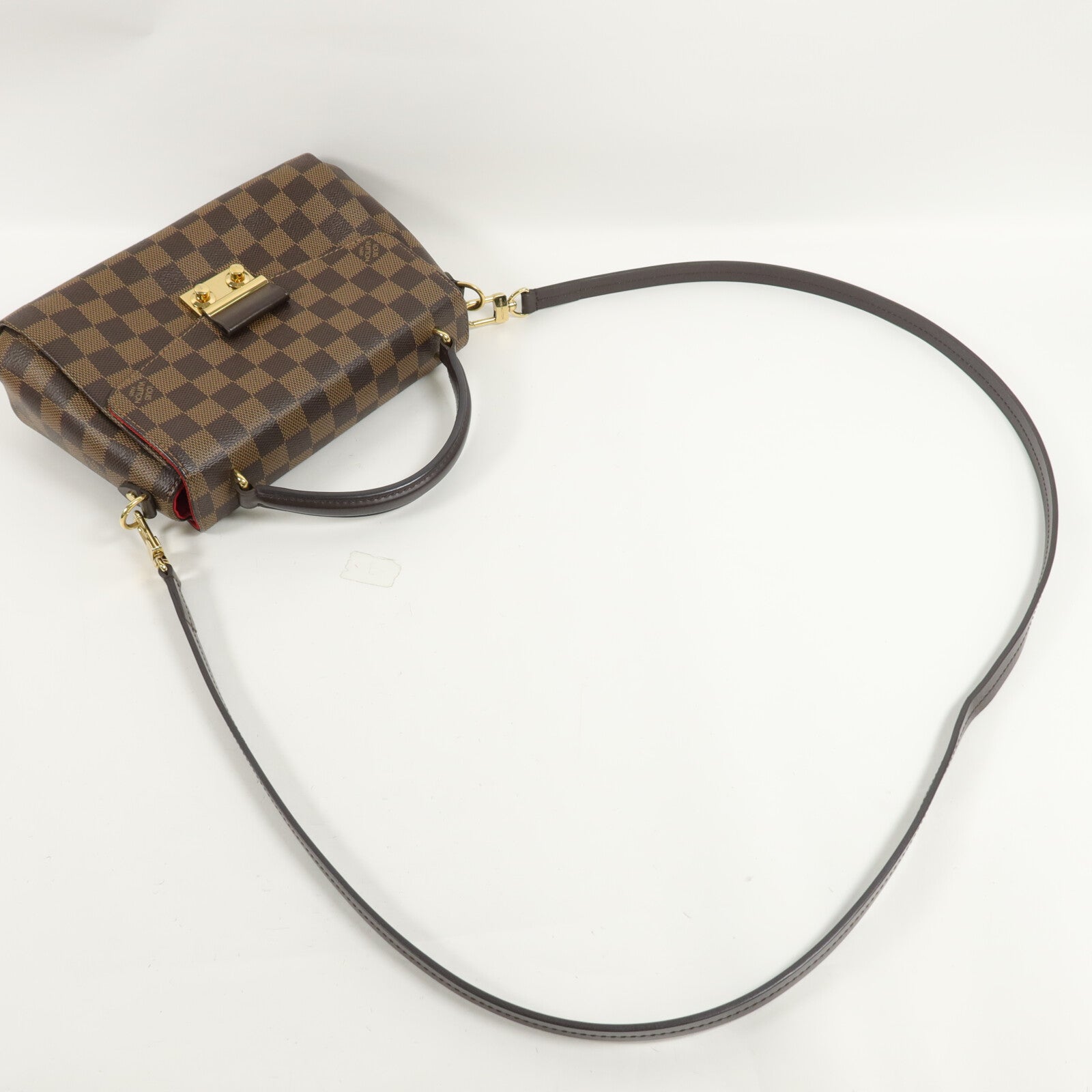 LOUIS VUITTON Damier Croisette手挽肩背兩用袋