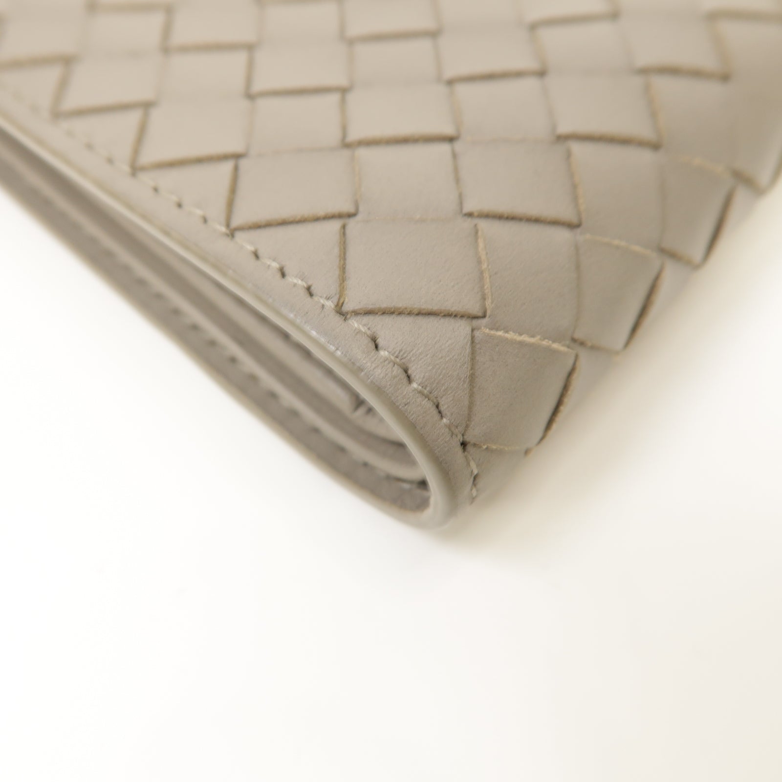 BOTTEGA VENETA 【激減優惠】織紋皮革Wallet錢包灰色