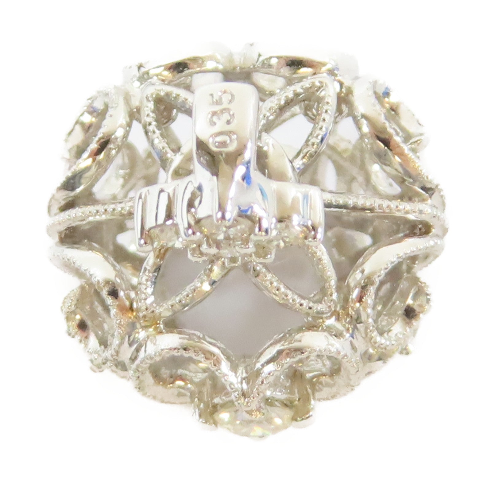 JEWELRY 【激減優惠】18K白金Crown Top0.35ct鑽石吊墜