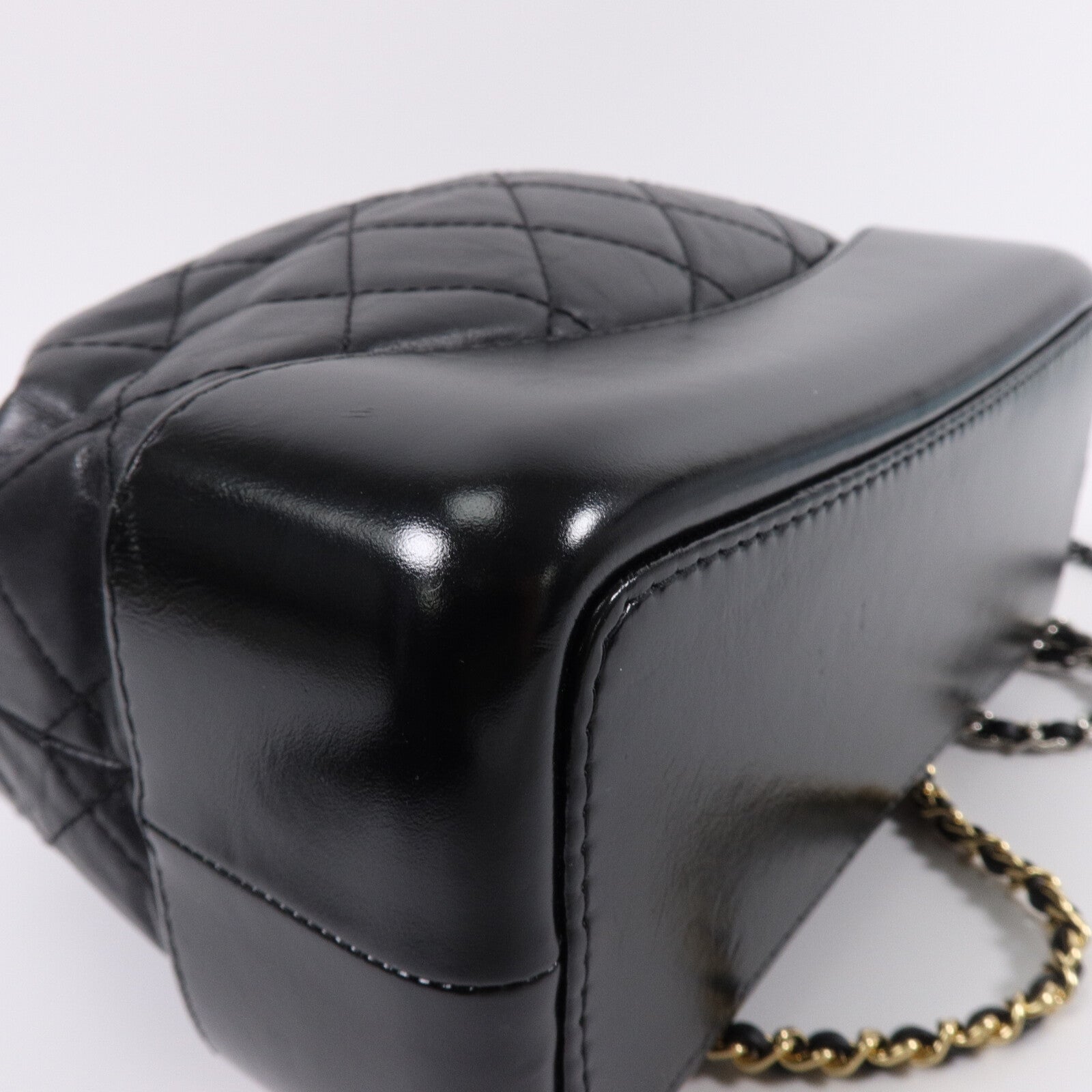 CHANEL 牛皮皮革Grabrielle Backpack鏈帶背包