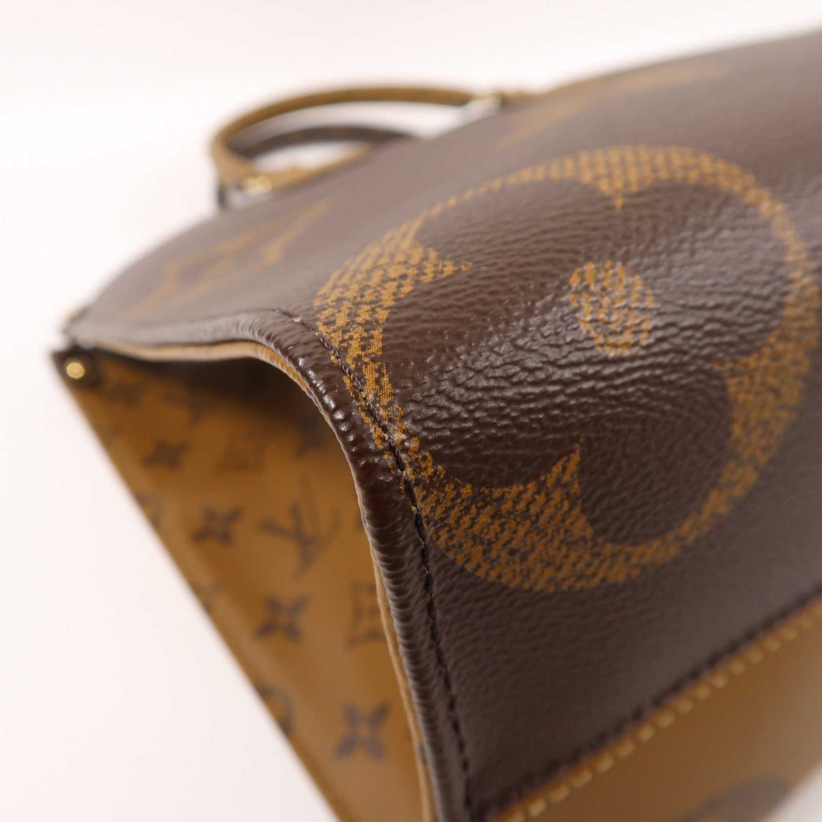 LOUIS VUITTON LV GHW On The Go MM 2 Way Bag M45321 Monogram Giant Brown