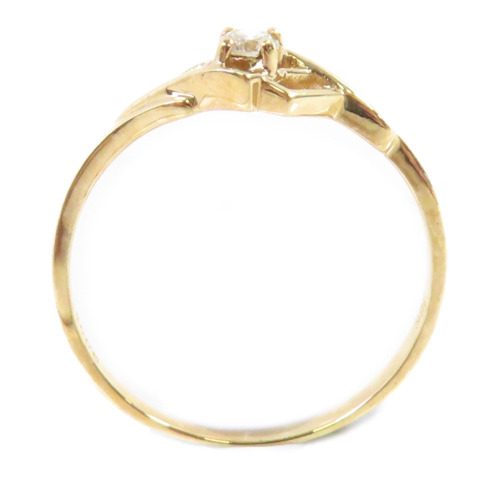 JEWELRY 18K黃金/鑽石Diamond Ring戒指US#7.25